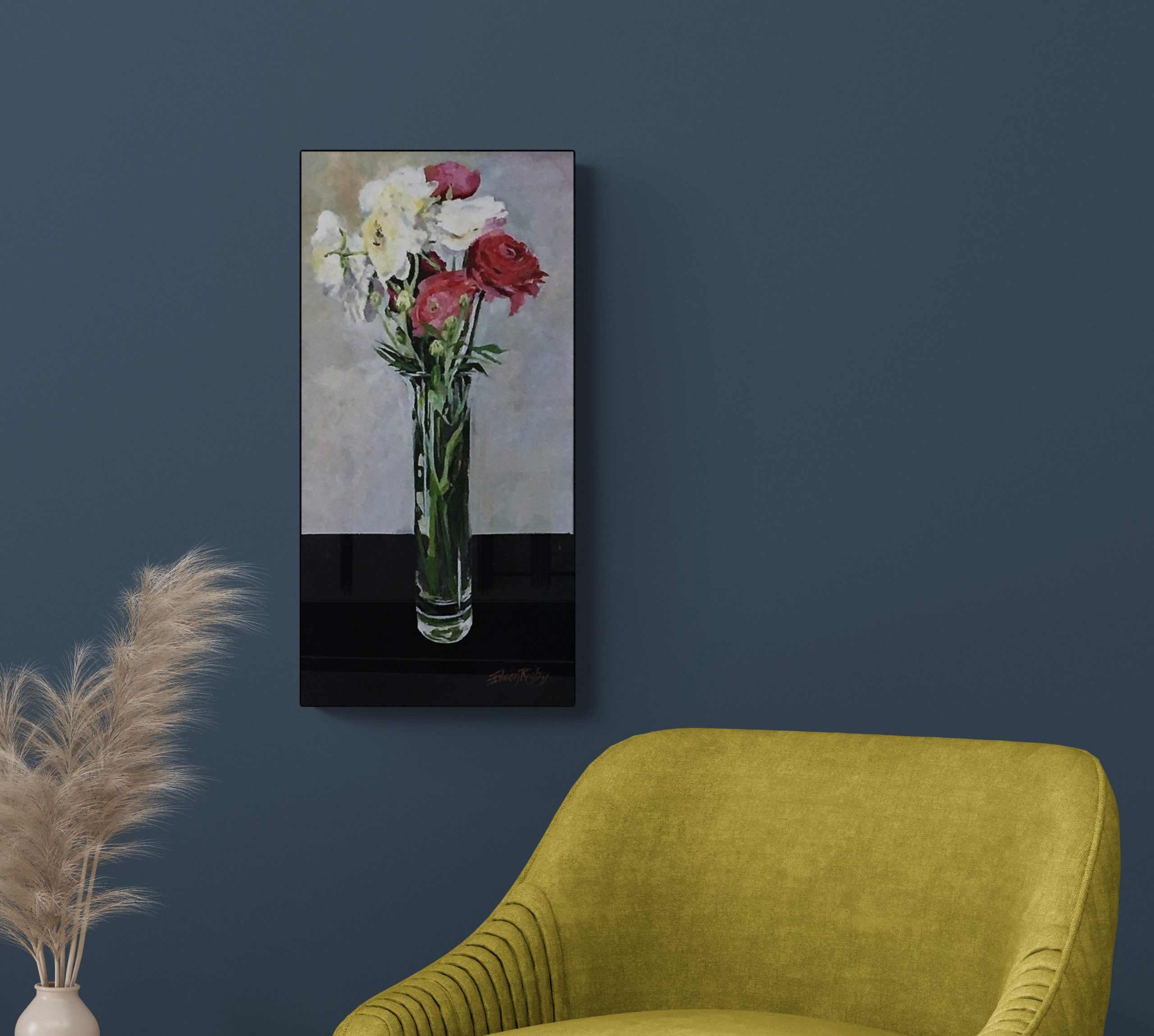 Fancy Armchairs With Side Tables (2)