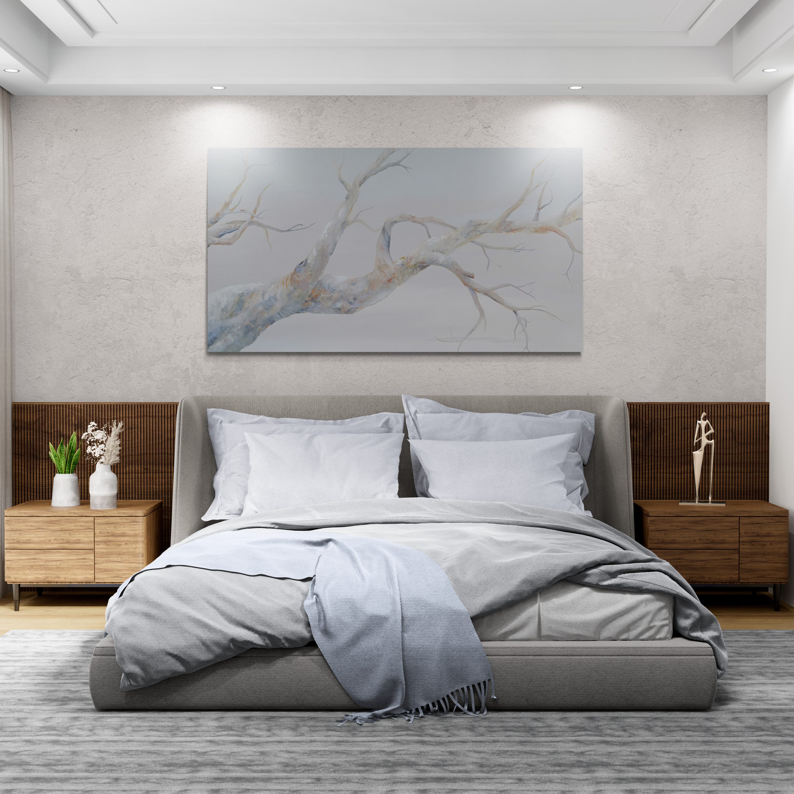 Fancy Bedroom With Spotlights