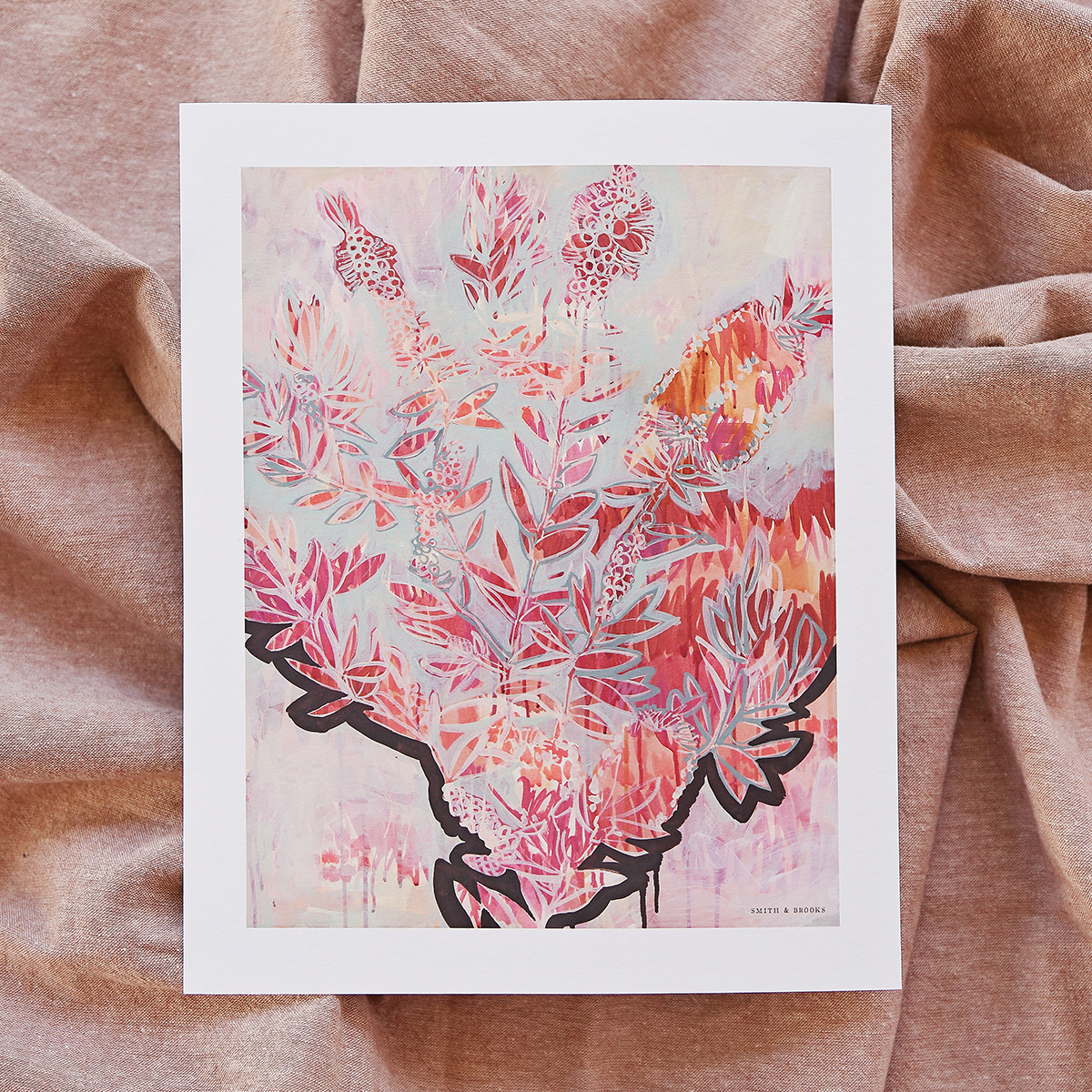 Lr 43 Virid Form I Smith And Brooks Art Australian Botanical Artist Abtract Floral Flower Art Ready To Hang Art Art For Your Walls Canvas Prints Fine Art Prints