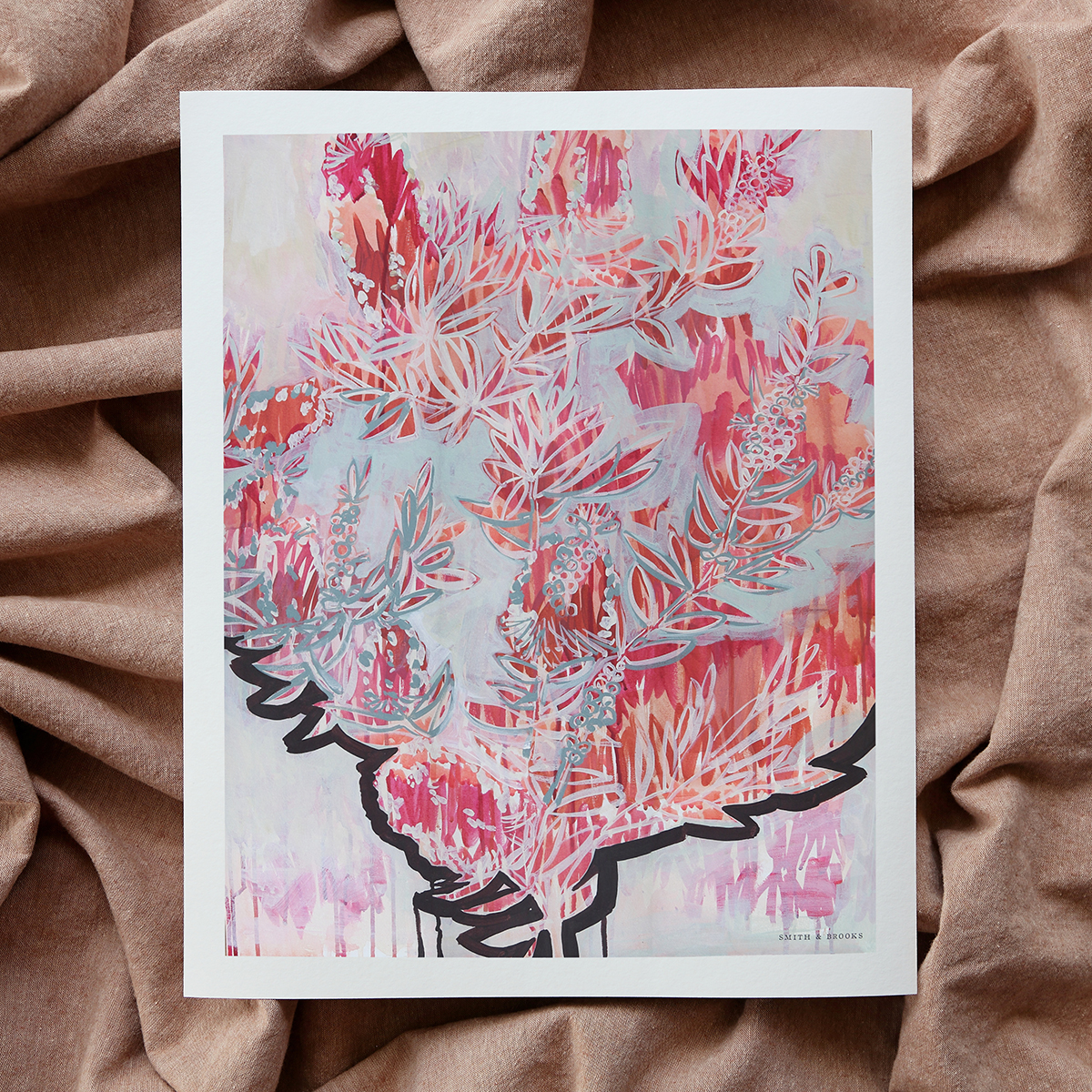 Lr 45 Virid Form Ii Smith And Brooks Art Australian Botanical Artist Abtract Floral Flower Art Ready To Hang Art Art For Your Walls Canvas Prints Fine Art Prints