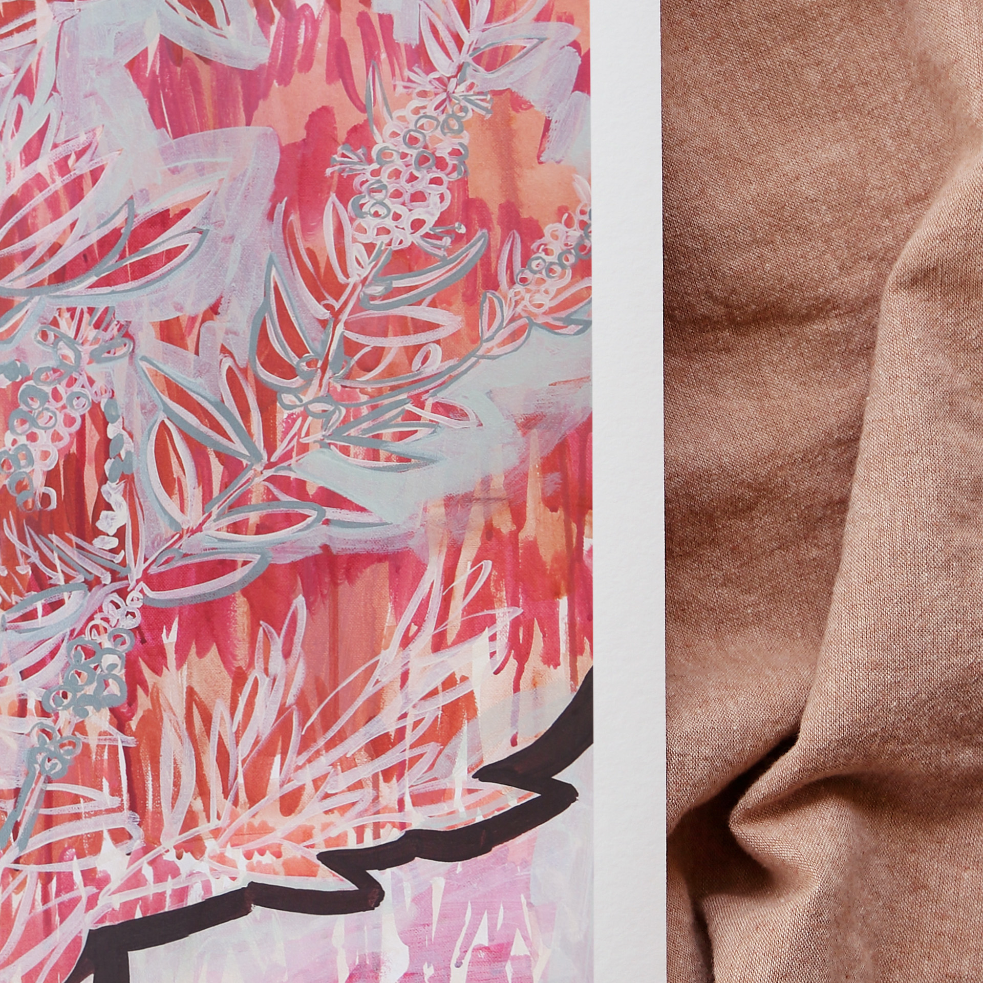 45 Virid Form Ii Smith And Brooks Art Australian Botanical Artist Abtract Floral Flower Art Ready To Hang Art Art For Your Walls Canvas Prints Fine Art Prints Details