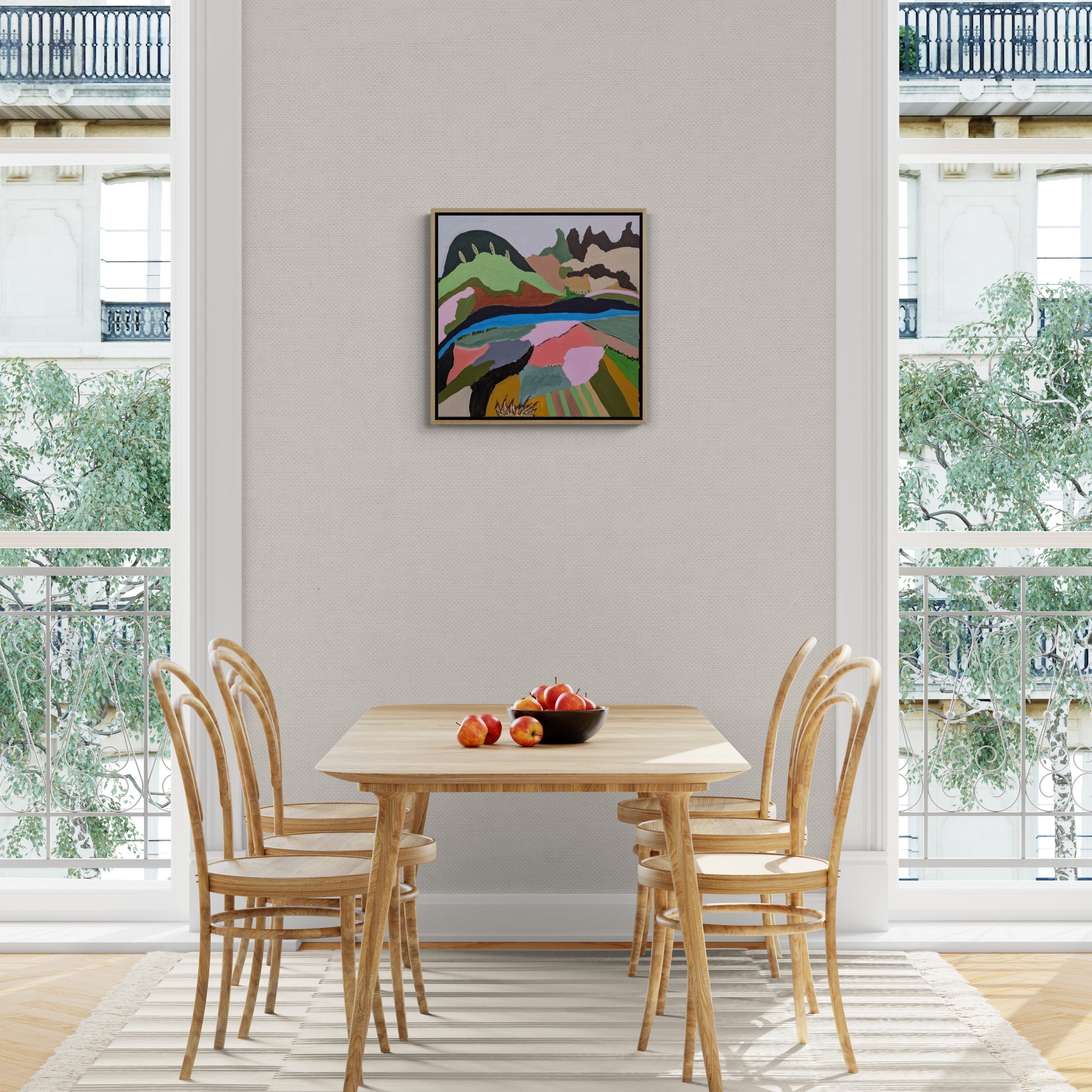 Apartment Dining Room With Window Views (1)
