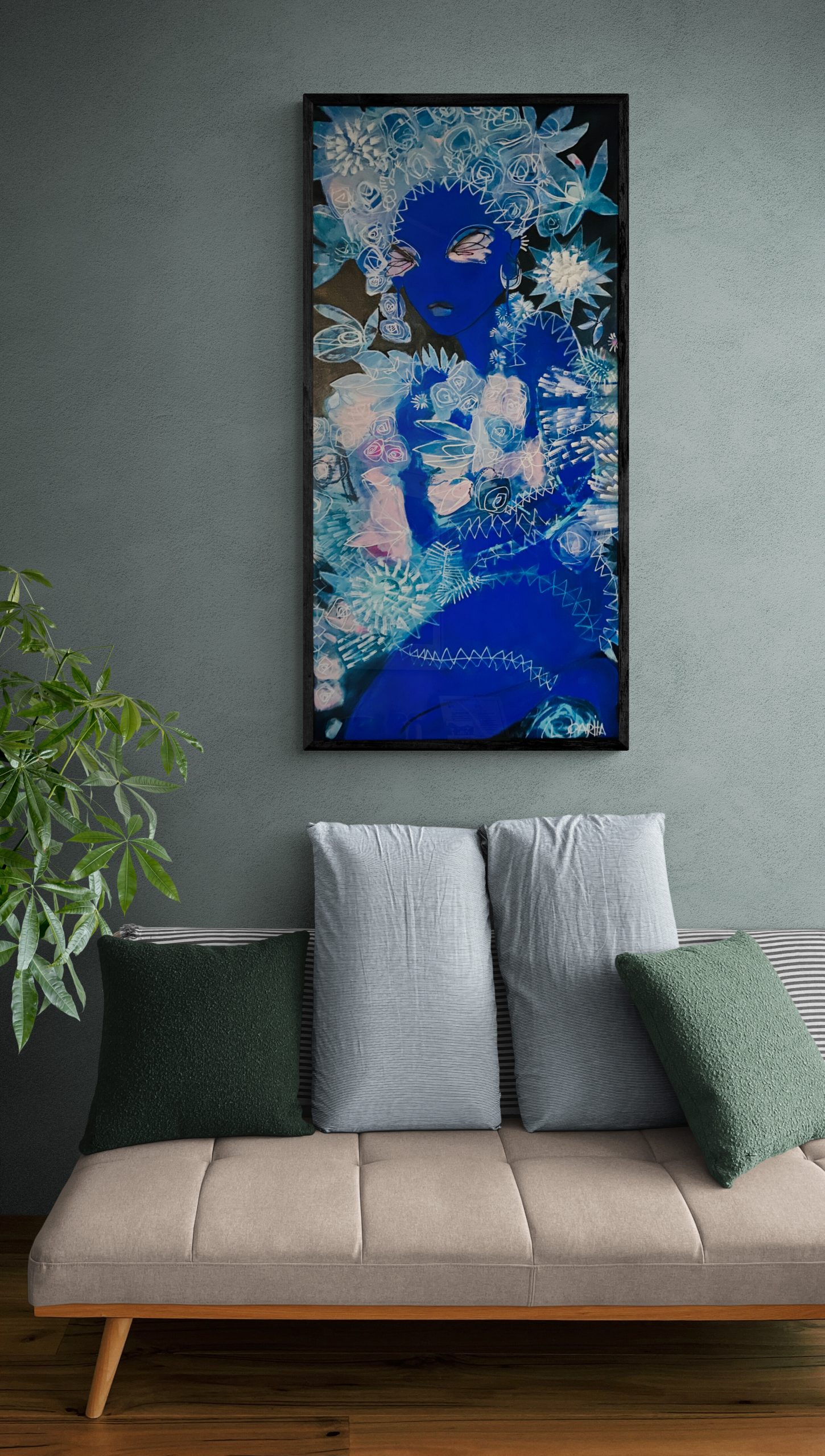 Carita Farrer Spencer Gypsy 123 X 60 Cm Acrylic On Canvas.insitu4