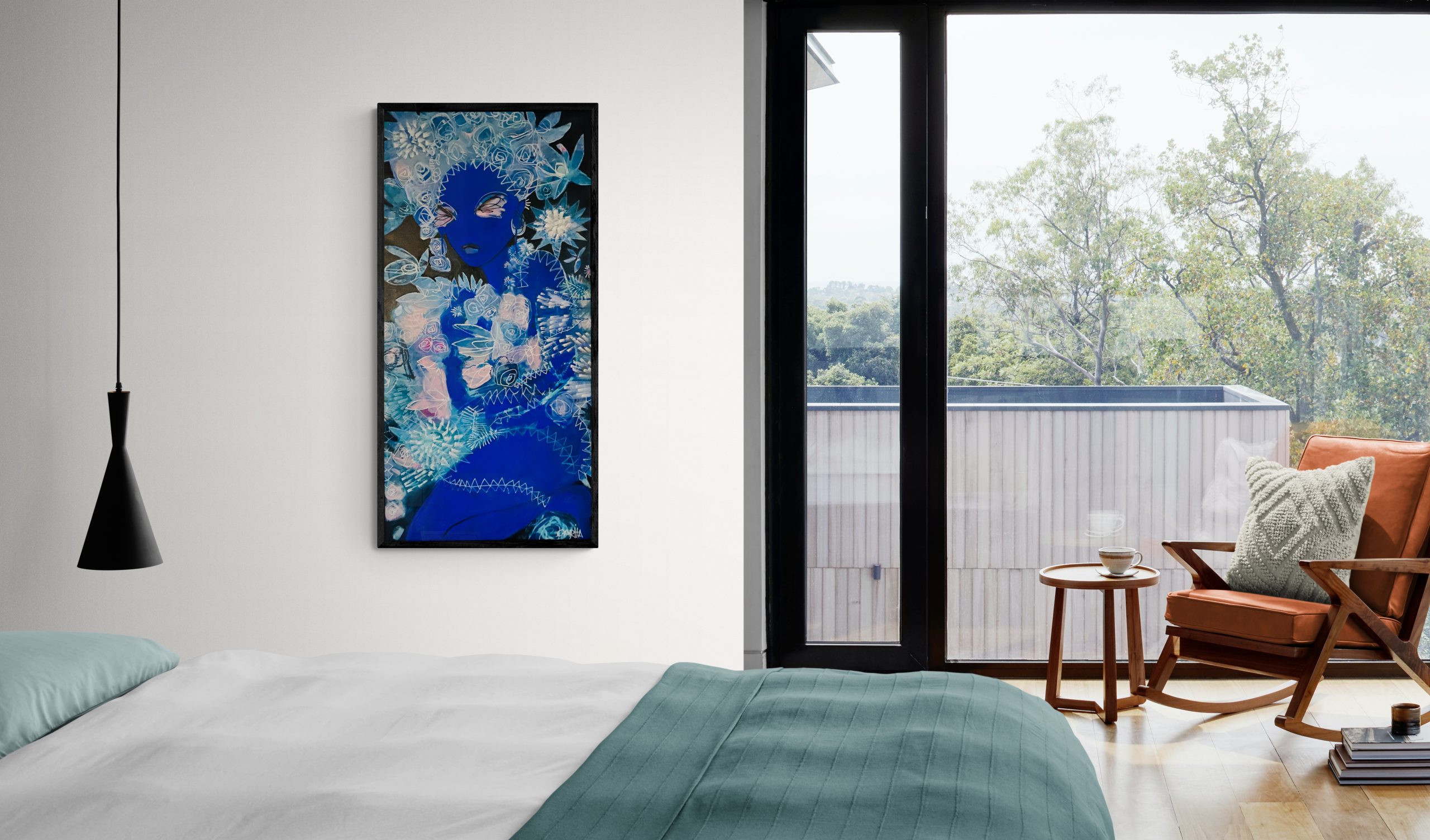 Carita Farrer Spencer Gypsy 123 X 60 Cm Acrylic On Canvas.insitu1