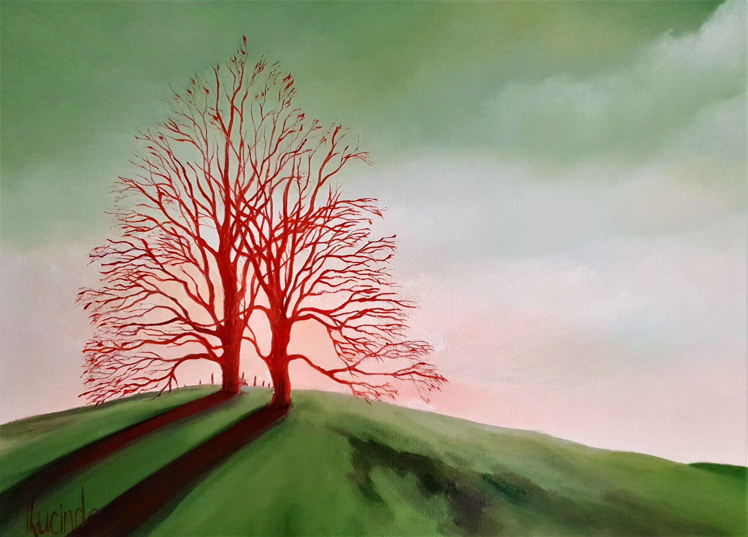 Running Up That Hill Lucinda Leveille Art 1