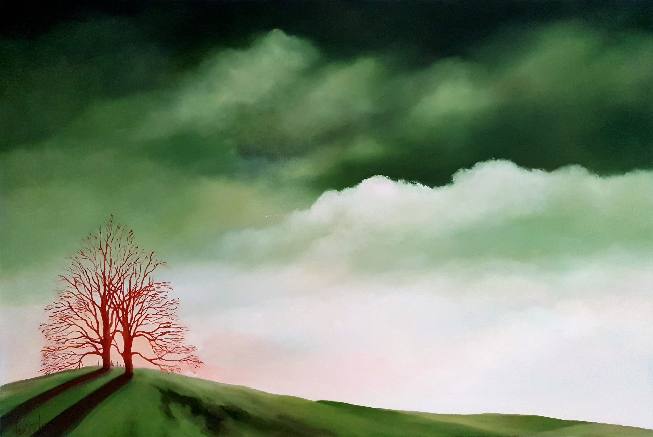 Running Up That Hill Lucinda Leveille Art