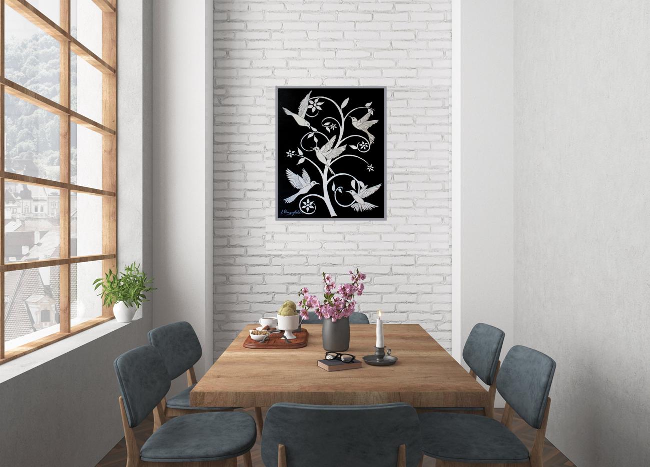 Birds And Blooms(no.16) In Situ 4