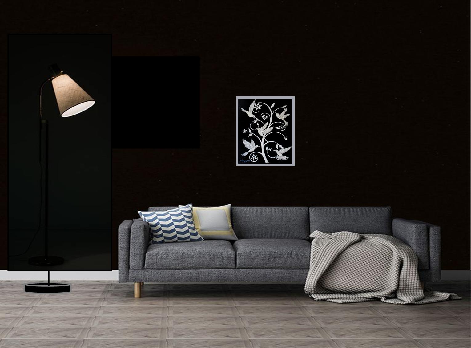 Birds And Blooms(no.16) In Situ 1