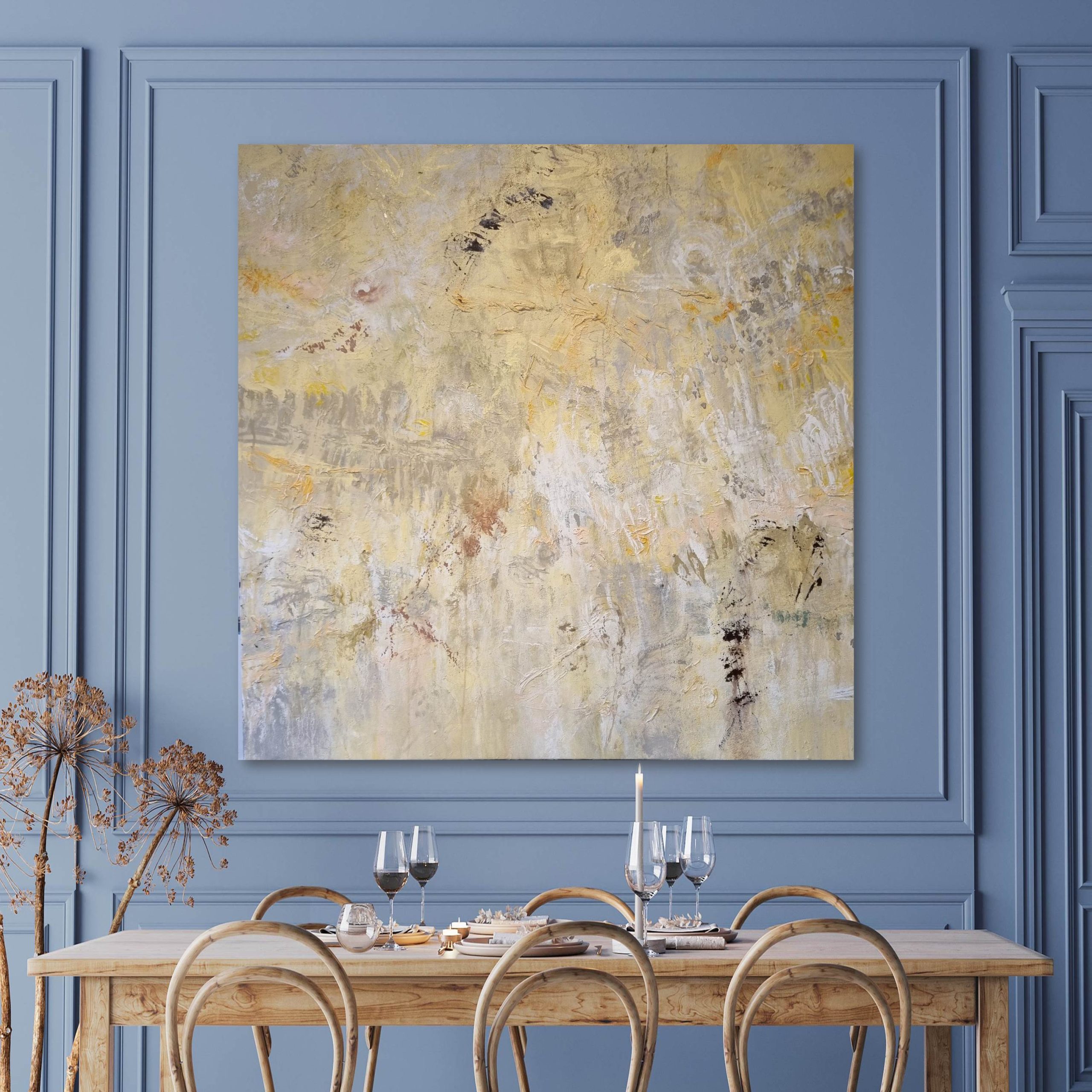 Everything Under The Sun Blue Wall Plain Table