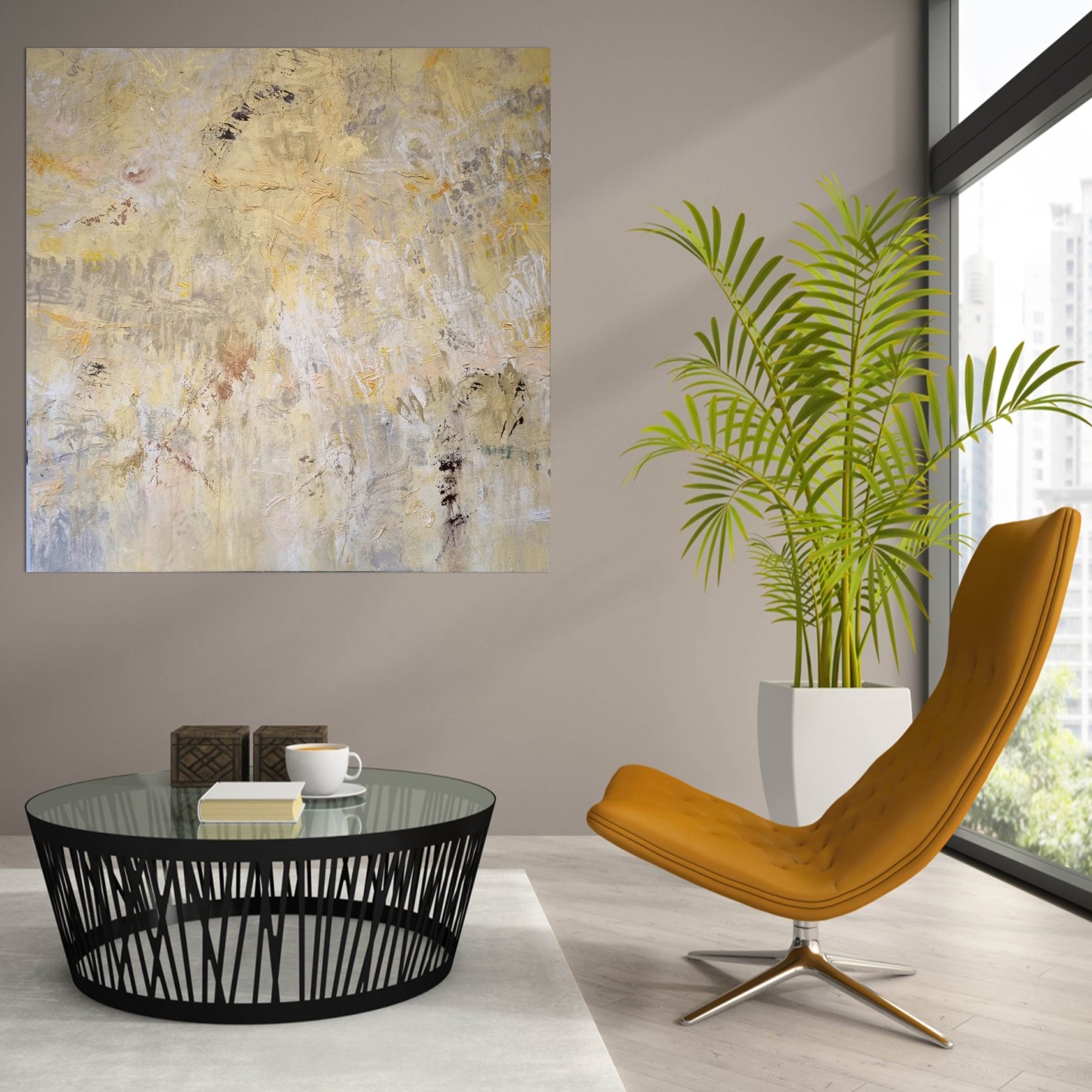 Everything Under The Sun High Rise Office Mustard Chair