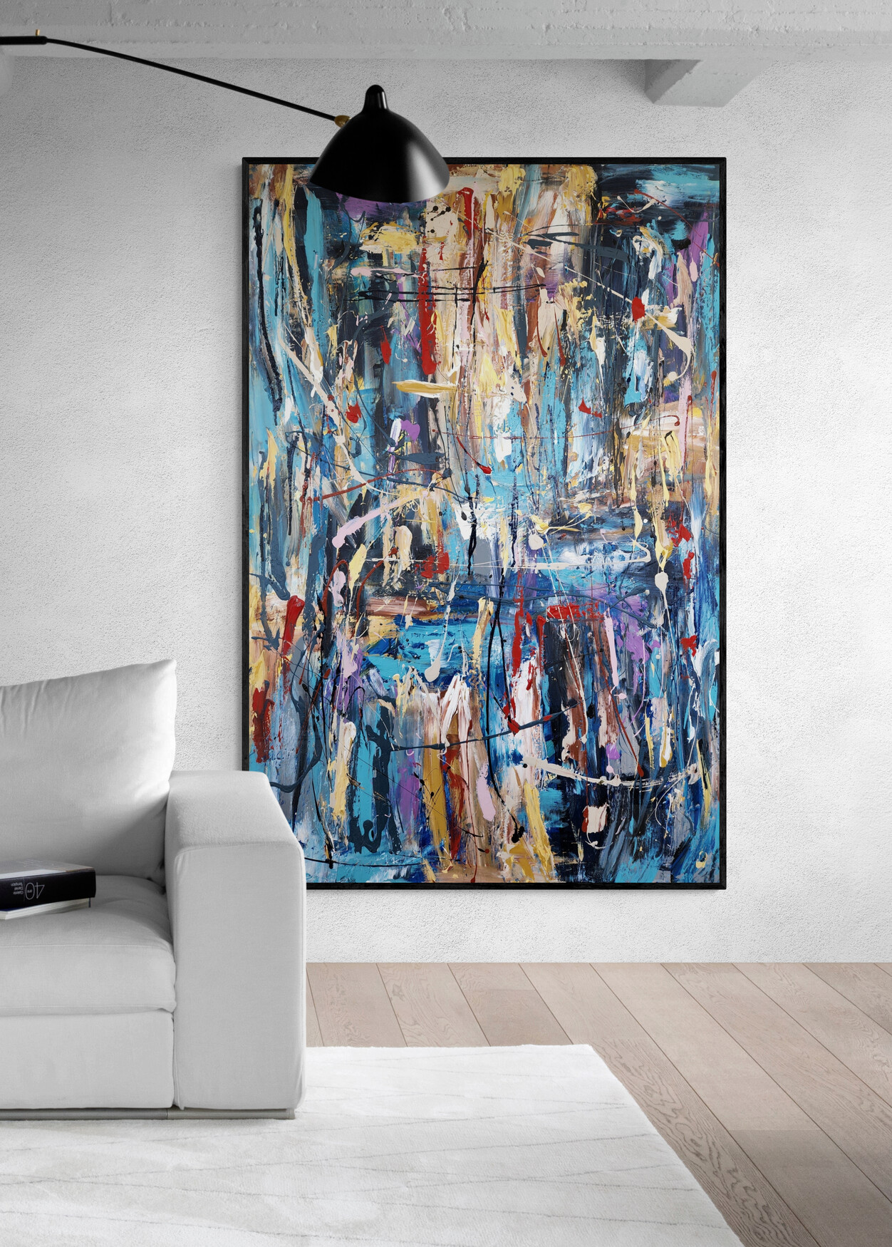 Industrial Style Living Room With Comfy Sofa 16