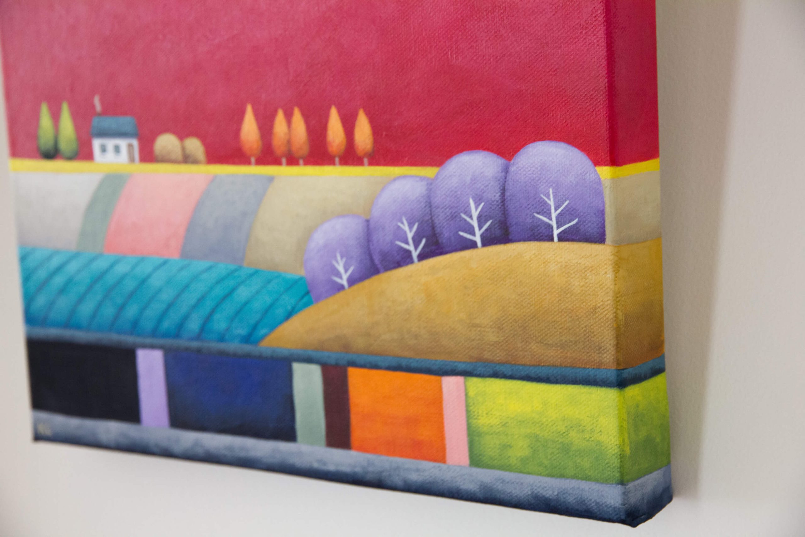 Fun With Fuchsia Square Side