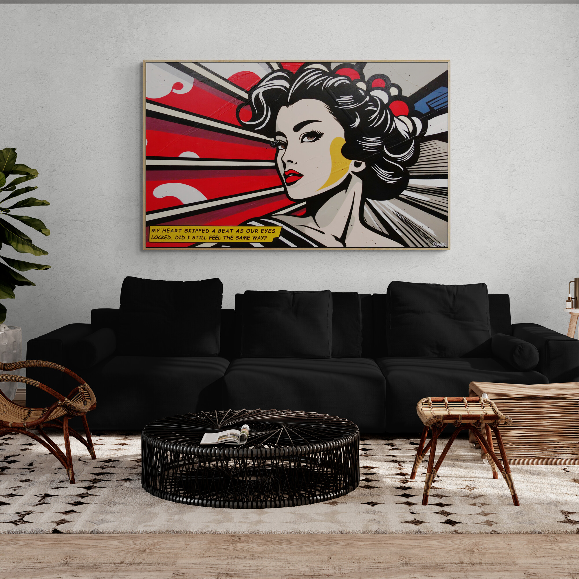 Bright Boho Style Living Room (1)