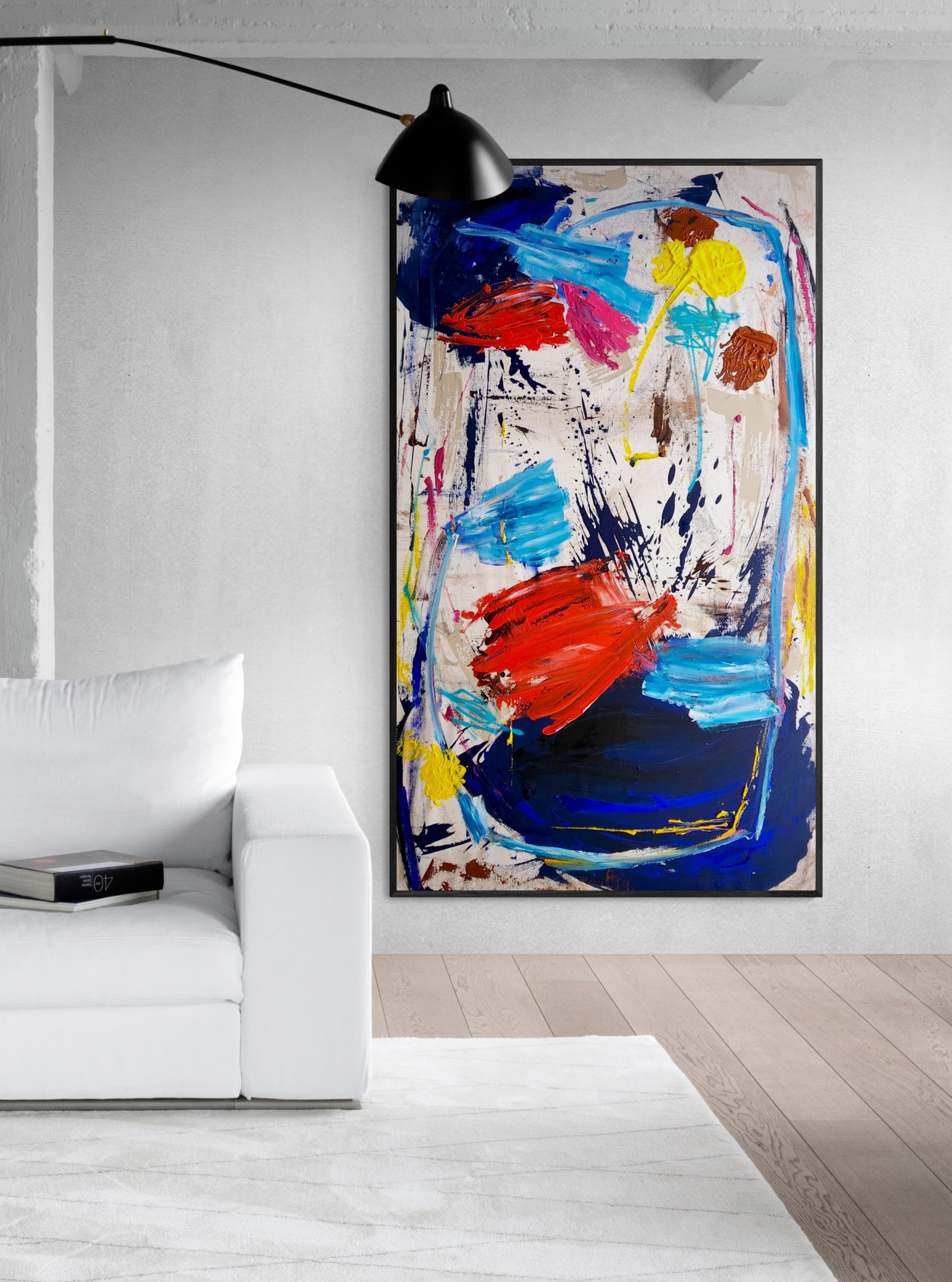 Industrial Style Living Room With Comfy Sofa 12