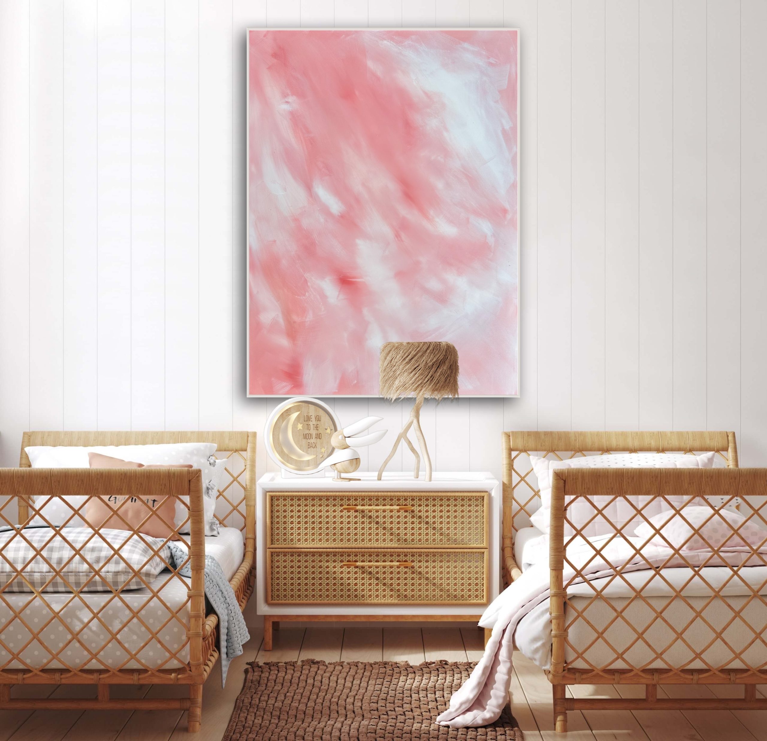 Alanah Jarvis Abstract Art Twin Bedroom