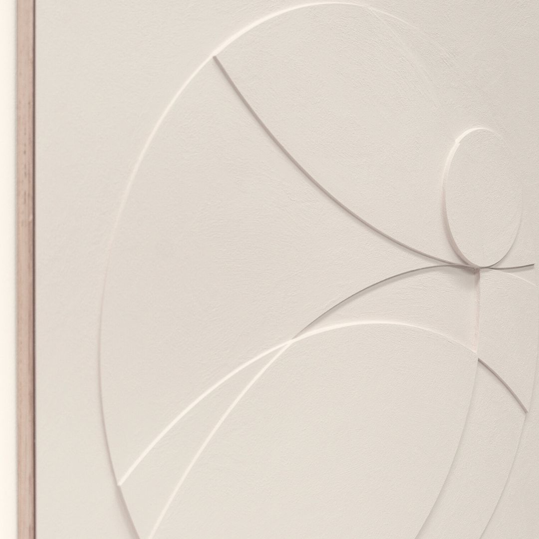 Sureen Gouws Art Moonrise Wall Relief Sculpture Detail 2