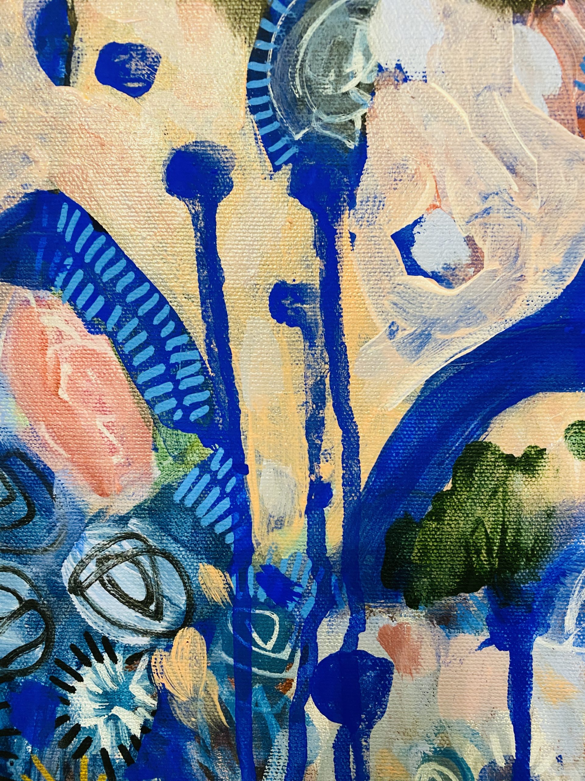 Carita Farrer Spencer Petite Boheme 45 X 37.5 Cm Acrylic On Canvas Detail2