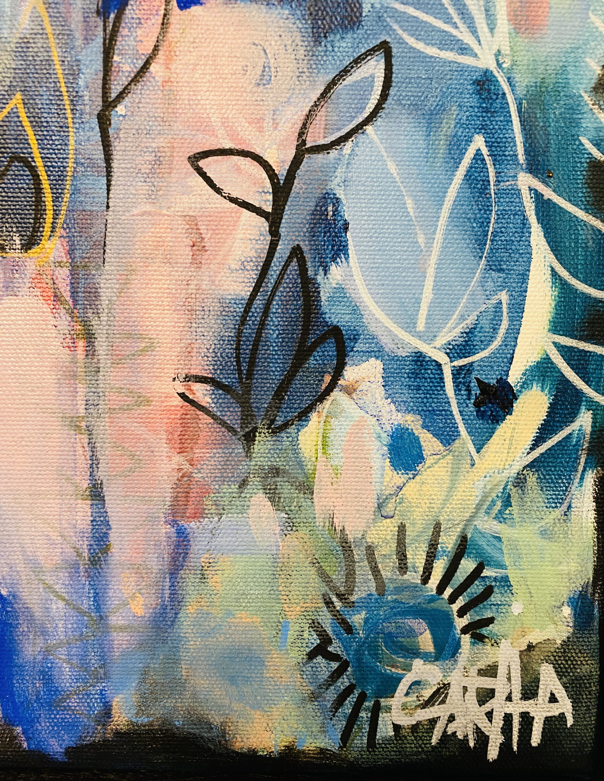 Carita Farrer Spencer Petite Boheme 45 X 37.5 Cm Acrylic On Canvas Detail3