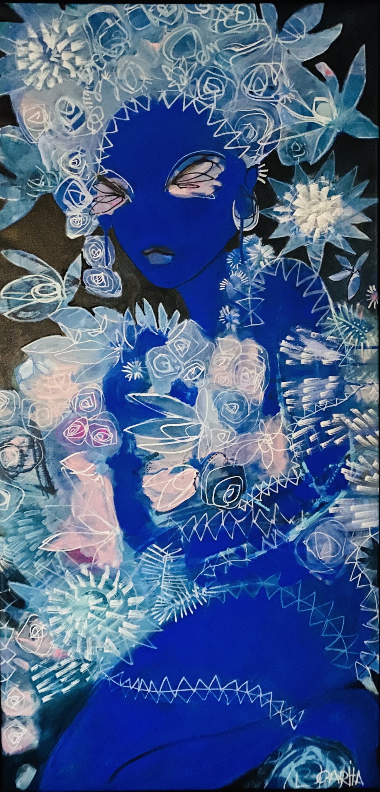 Carita Farrer Spencer Gypsy 123 X 60 Cm Acrylic On Canvas