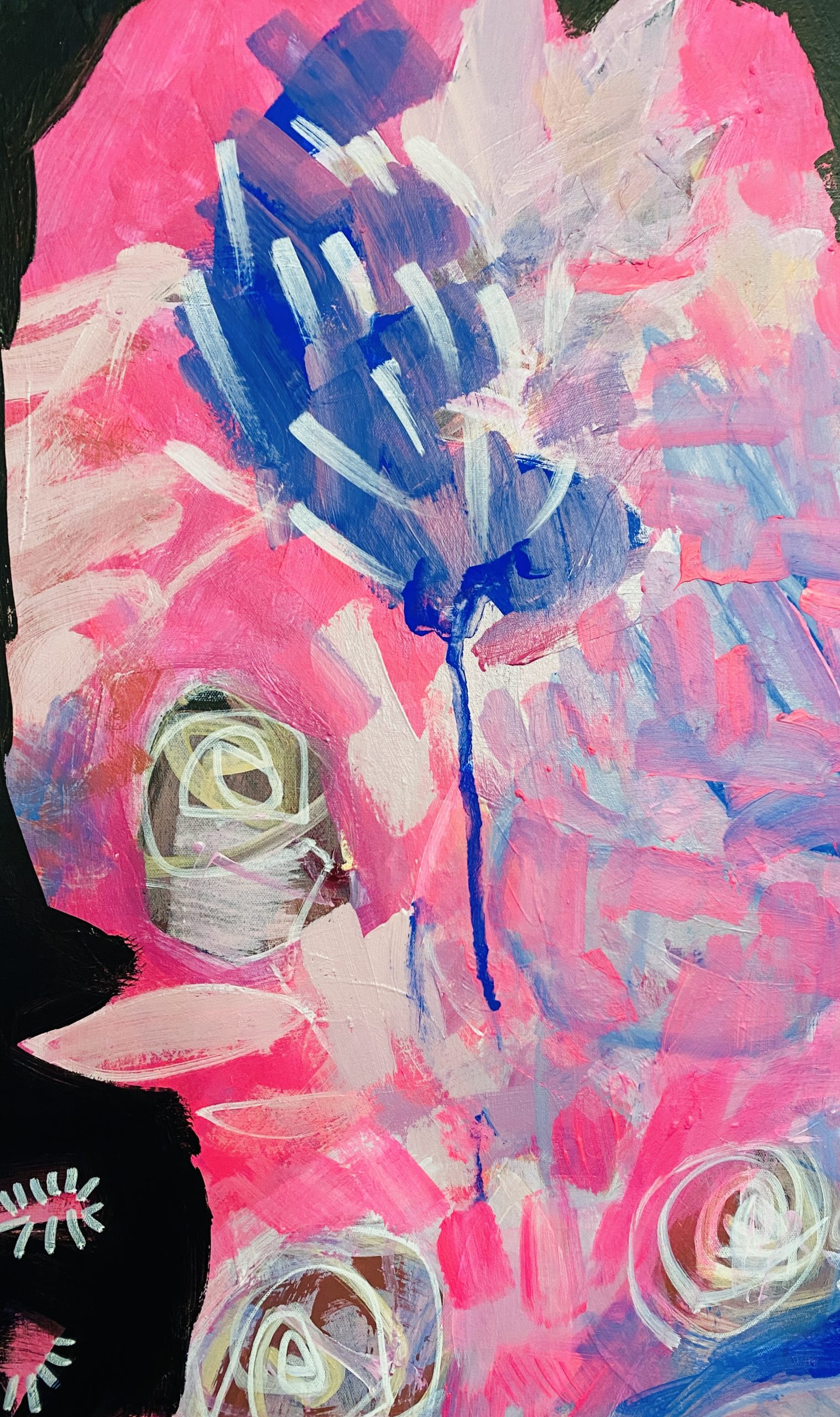 Carita Farrer Spencerr Queen Boheme 92 X 66 Cm Acrylic On Canvas Detail1