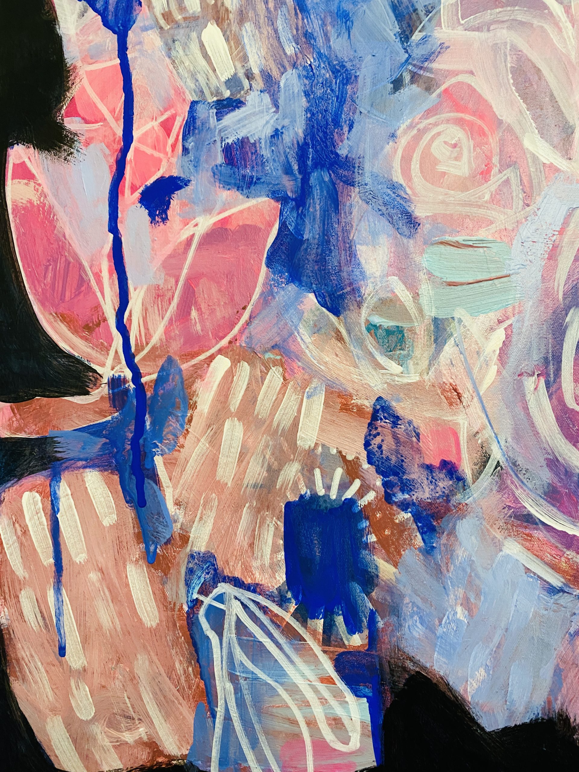 Carita Farrer Spencerr Queen Boheme 92 X 66 Cm Acrylic On Canvas Detail4