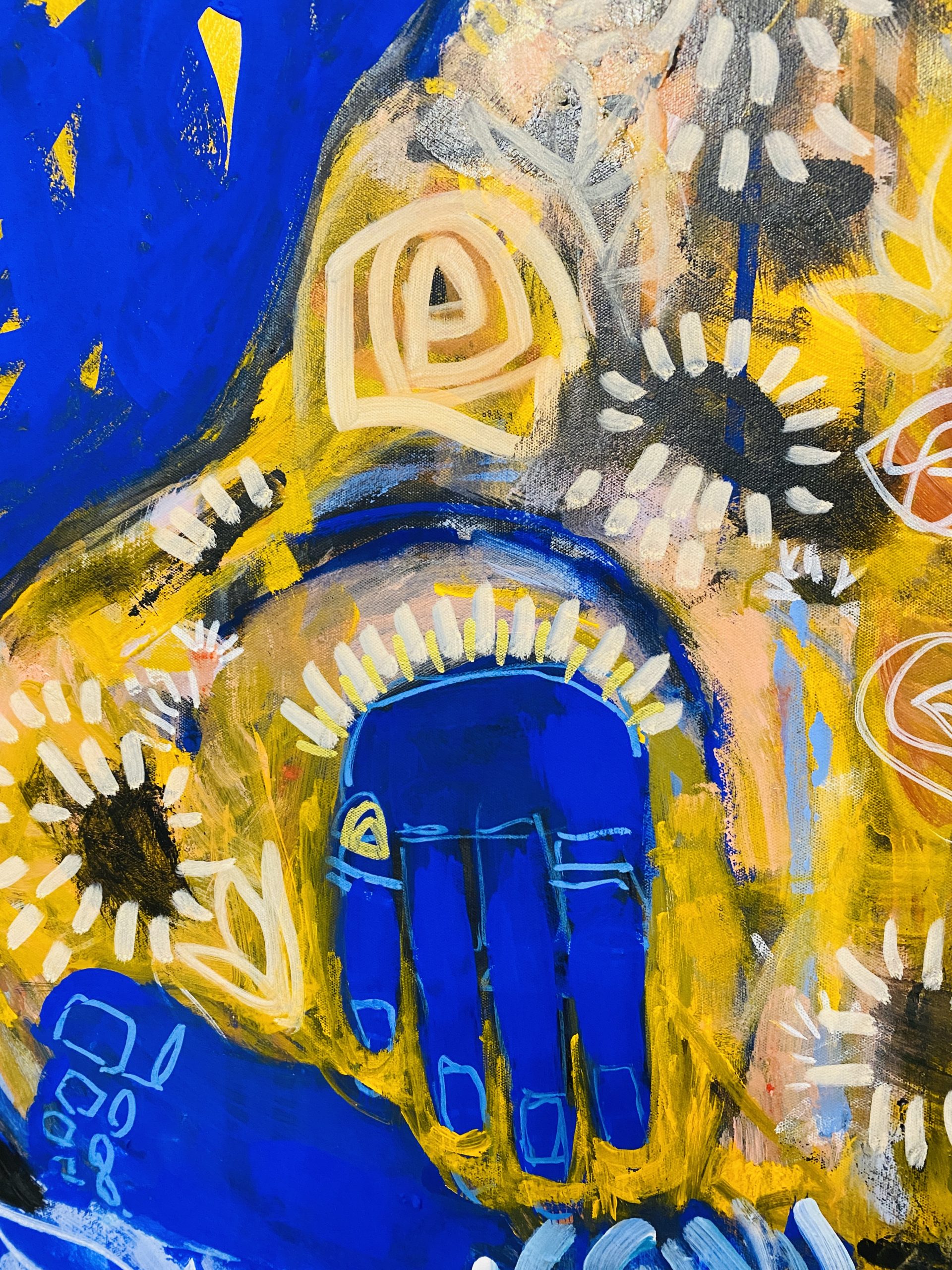 Carita Farrer Spencer Blue Nirvana 100 X 64.5 Cm Acrylic On Canvas.detail2