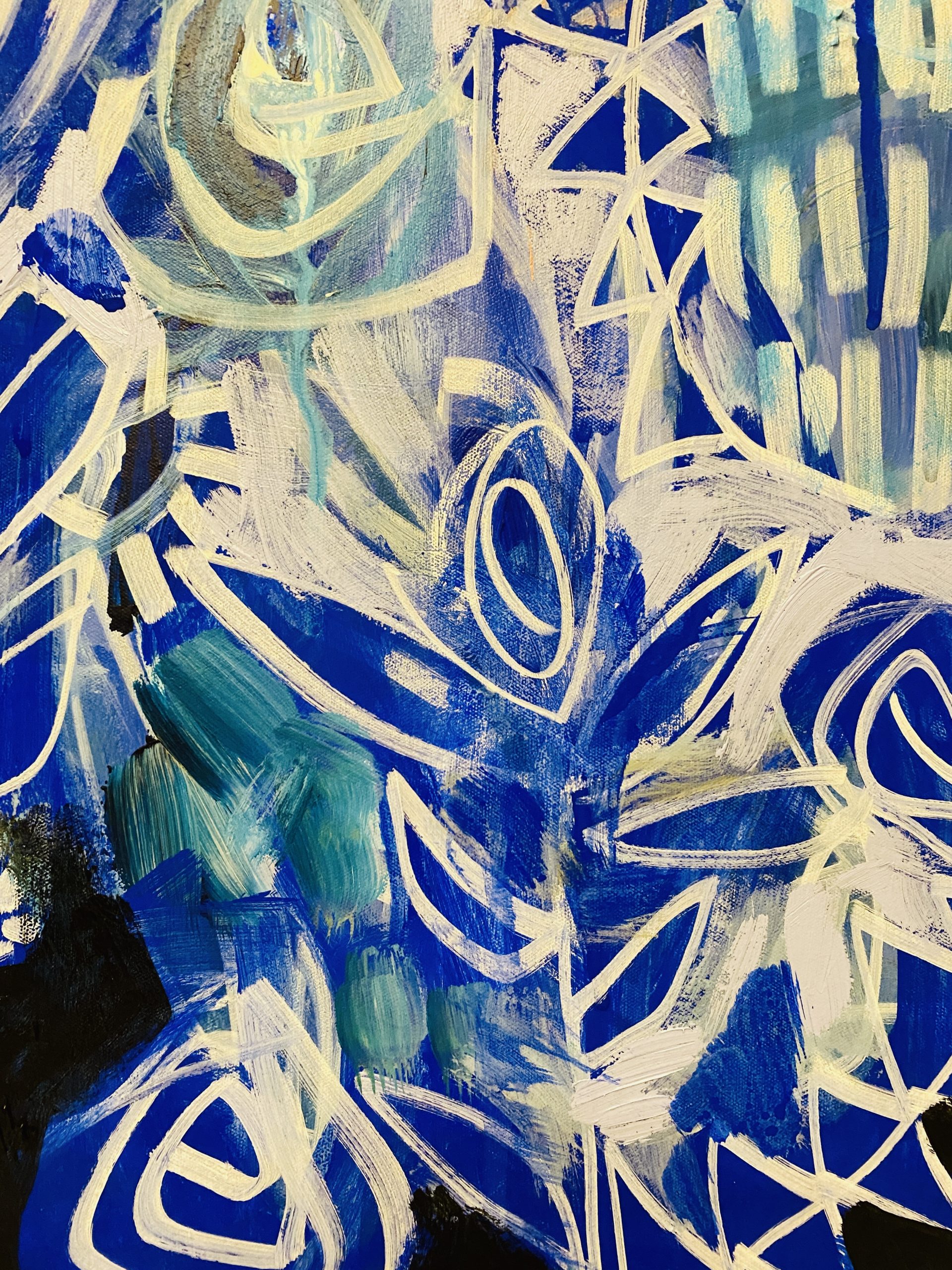 Carita Farrer Spencer Blue Nirvana 100 X 64.5 Cm Acrylic On Canvas.detail3