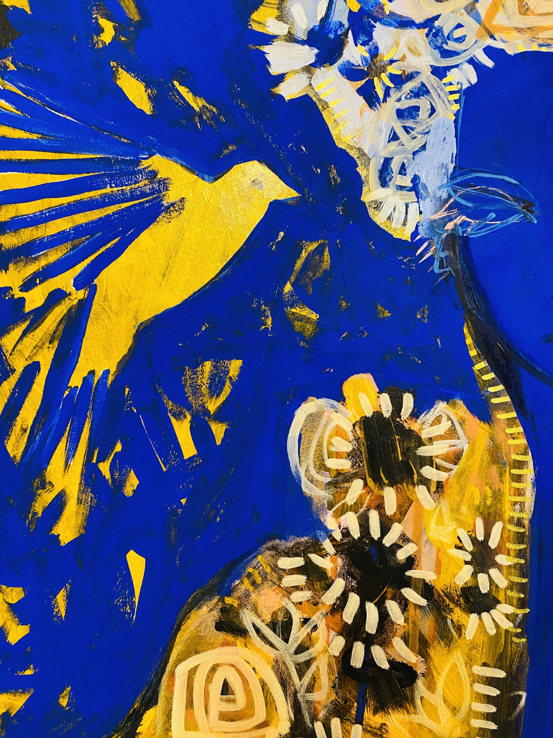 Carita Farrer Spencer Blue Nirvana 100 X 64.5 Cm Acrylic On Canvas.detail4