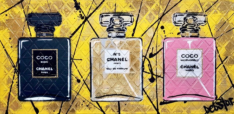 Coco Chanel Perfume Collection Yellow