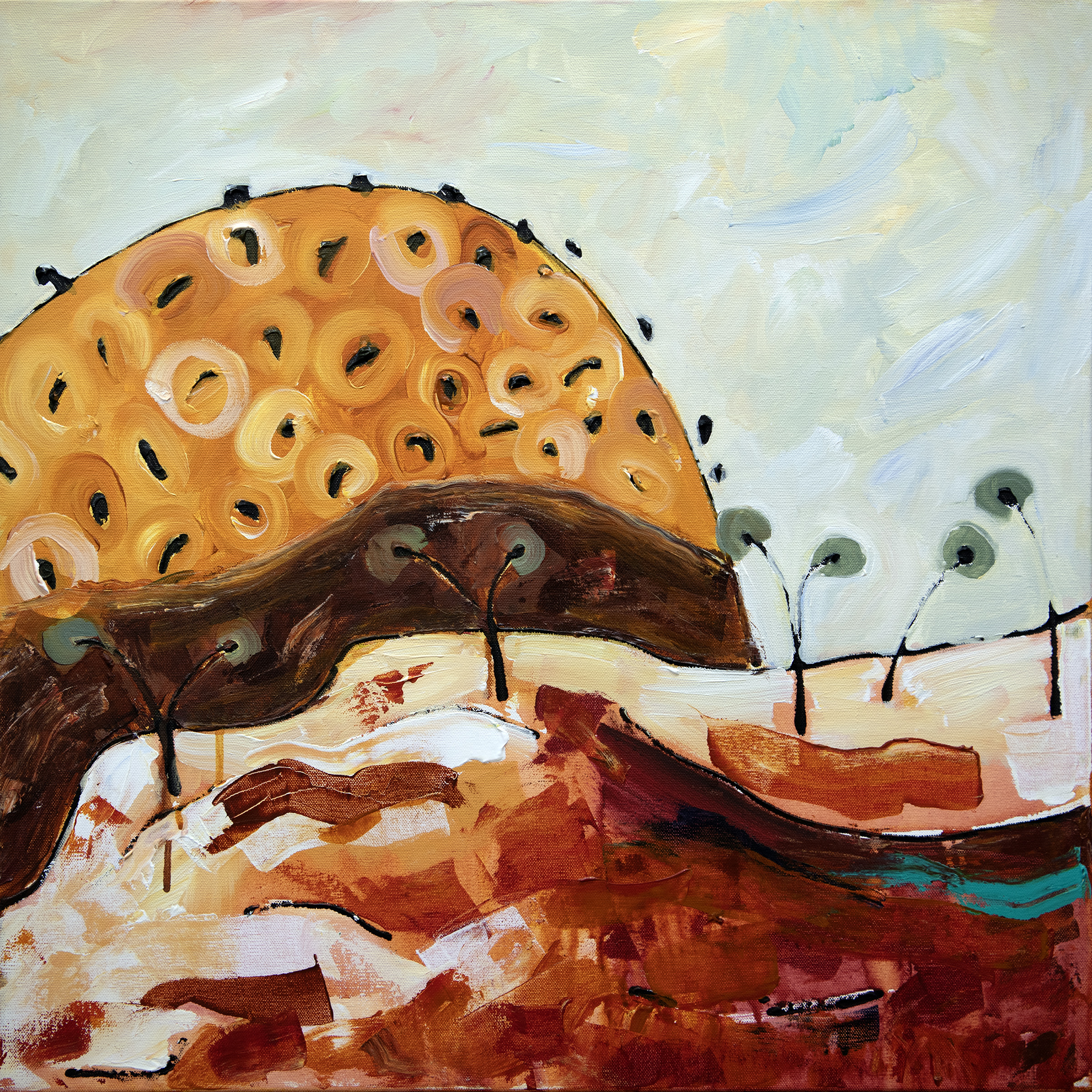 Larapinta Study 5 61x61