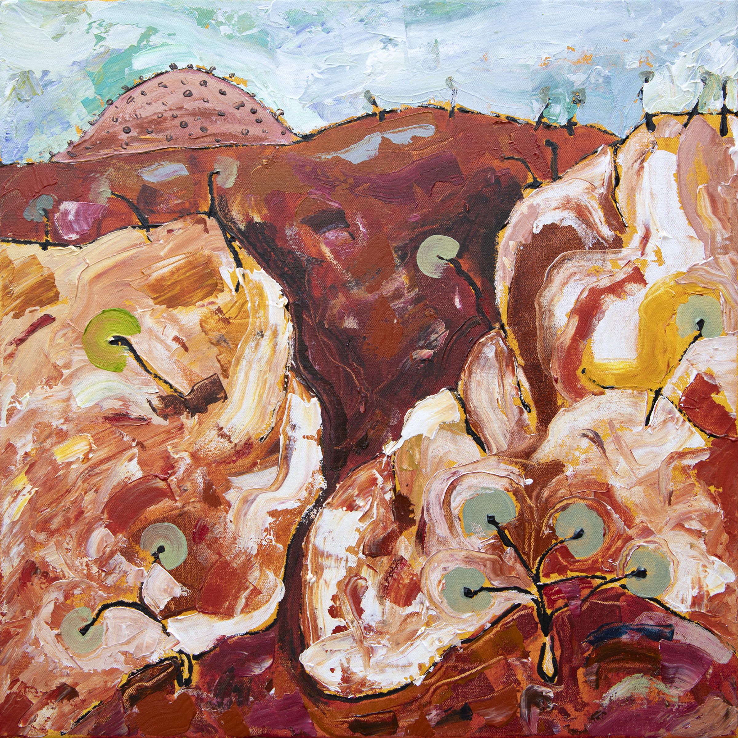Larapinta Study 7 61x61.