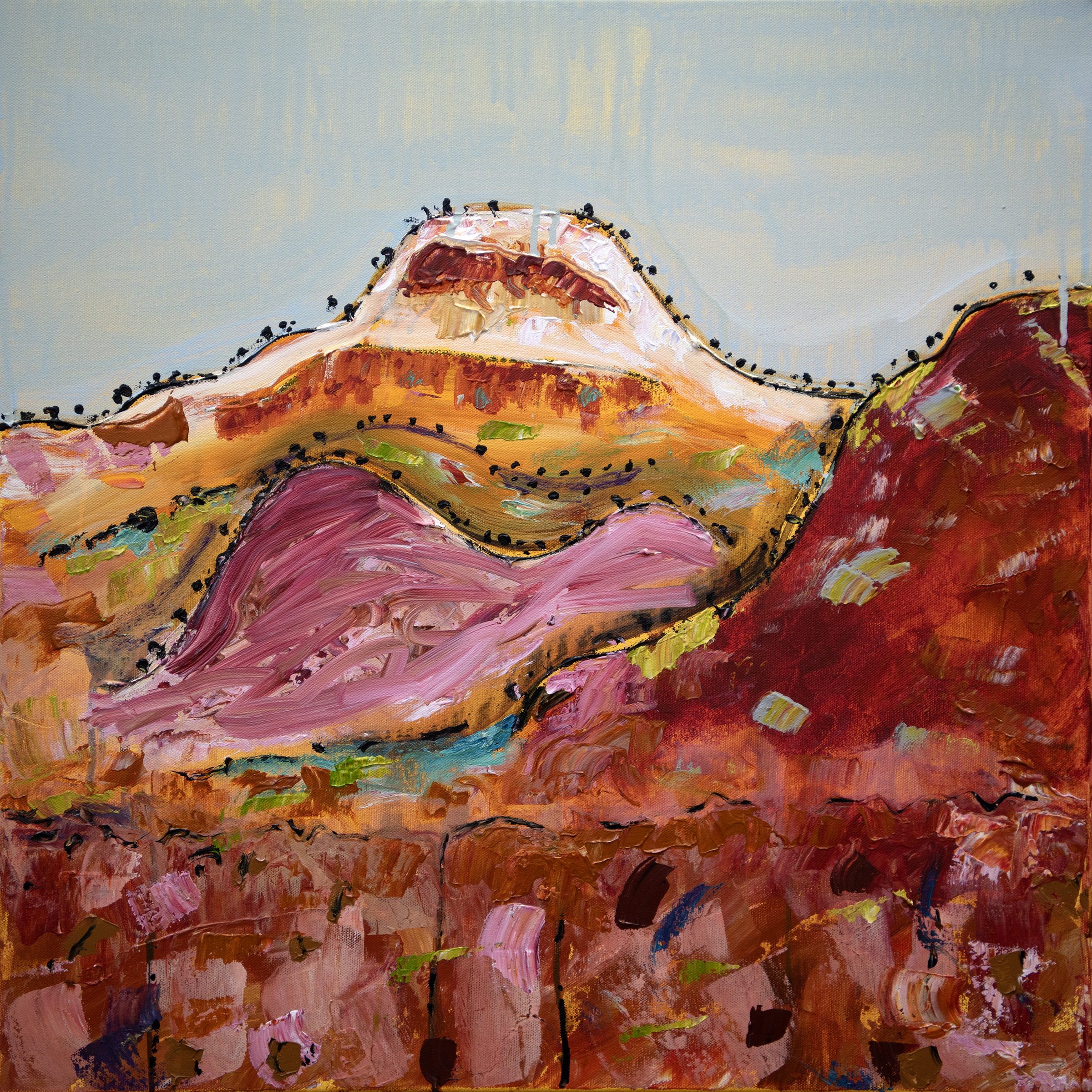 Haasts Bluff Study 4 61x61