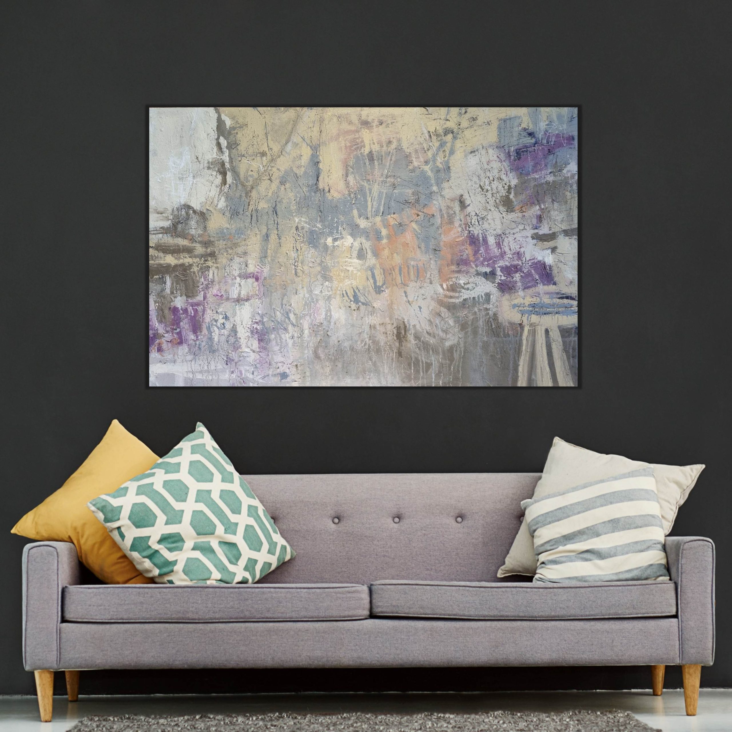 Afternoon Walk Blk Wall Grey Lnge