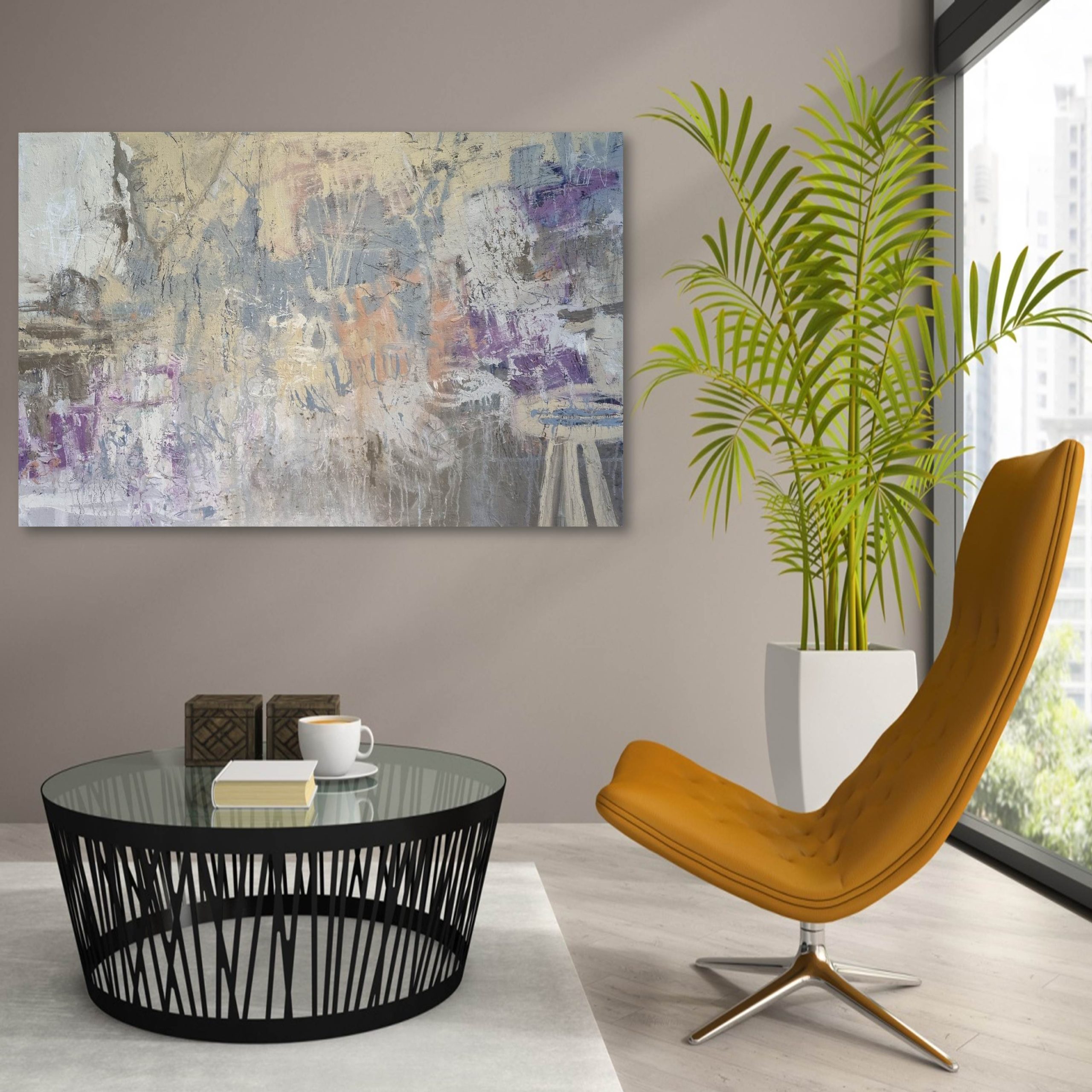 Afternoon Walk Hi Rise Office Mustard Chair