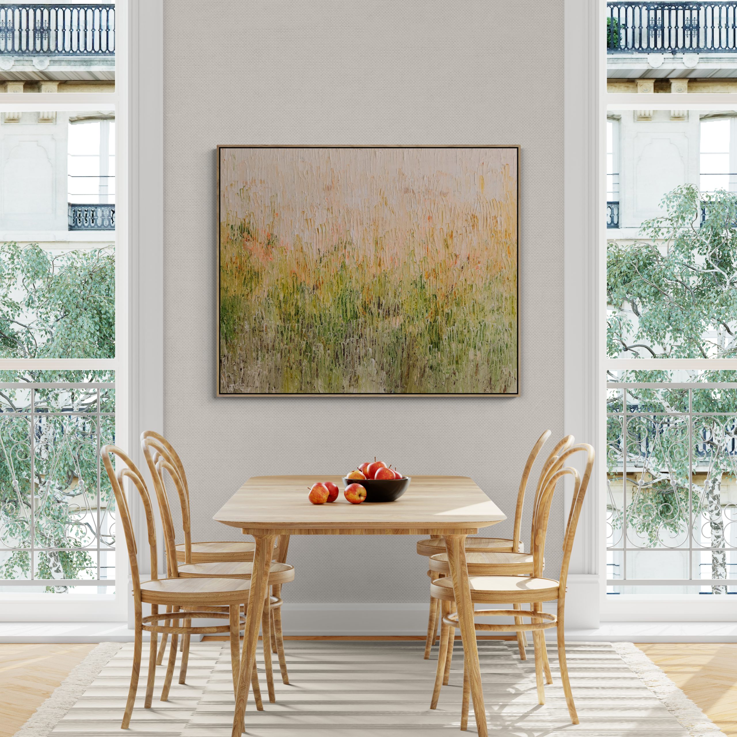 Apartment Dining Room With Window Views (2)