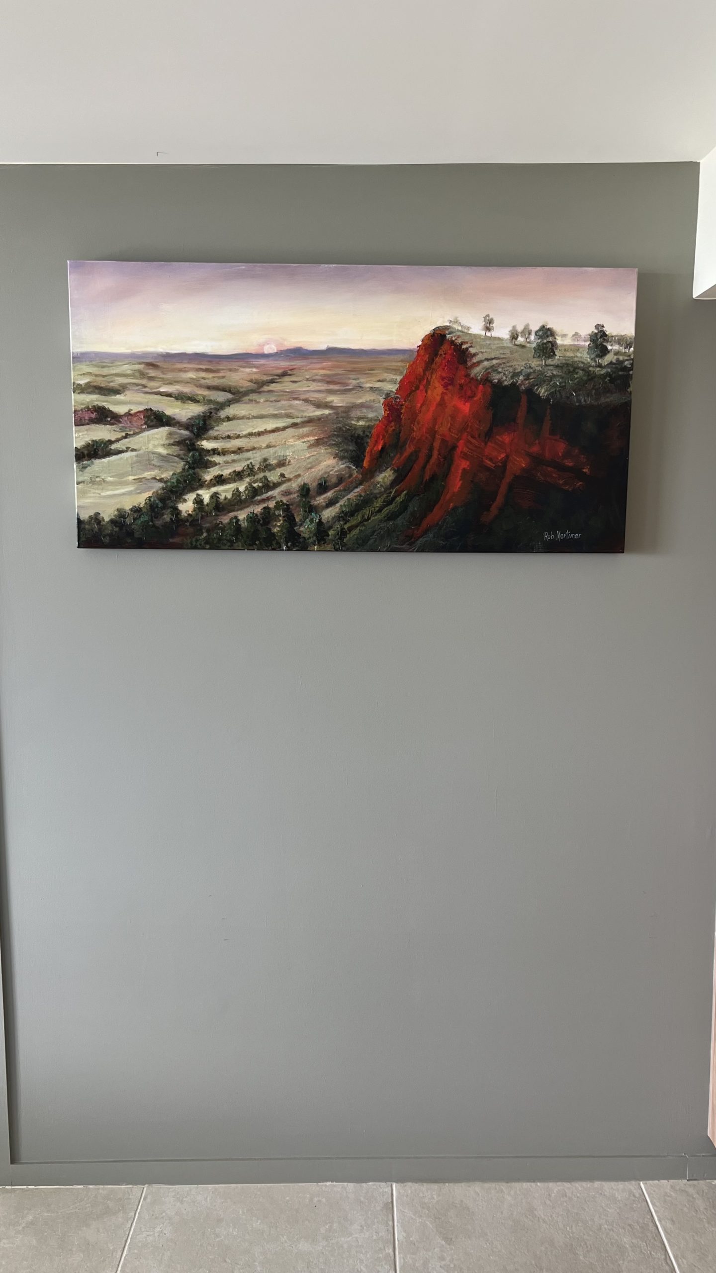 The Evening Light On The Cliff 2