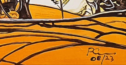 Outback Landscapes Billabong Treetops 1