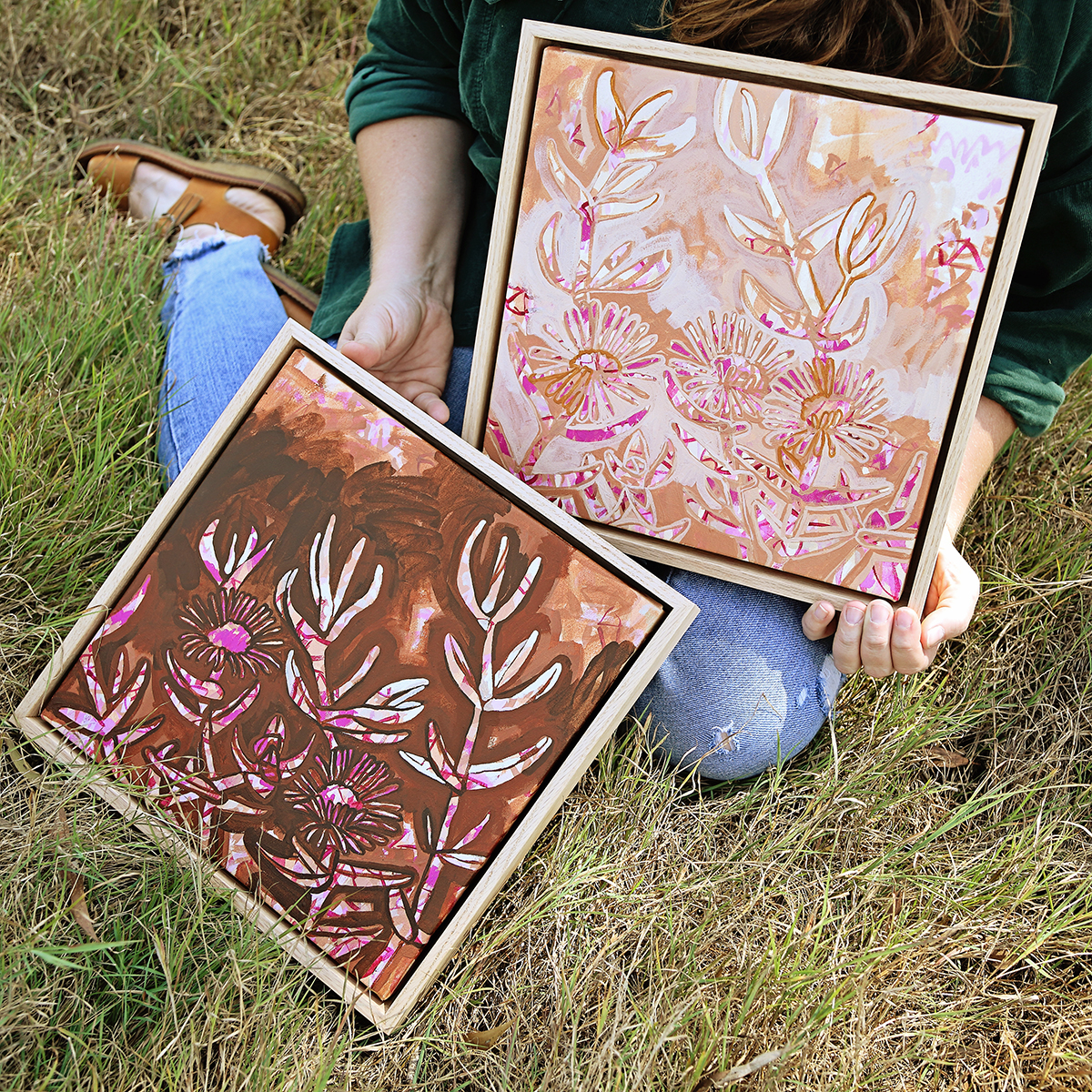 11 Pigface Moment Ii Smith & Brooks Art Abstract Landscape Floral Art Coastal Style Beach Interiors Ready To Hang Australian Art