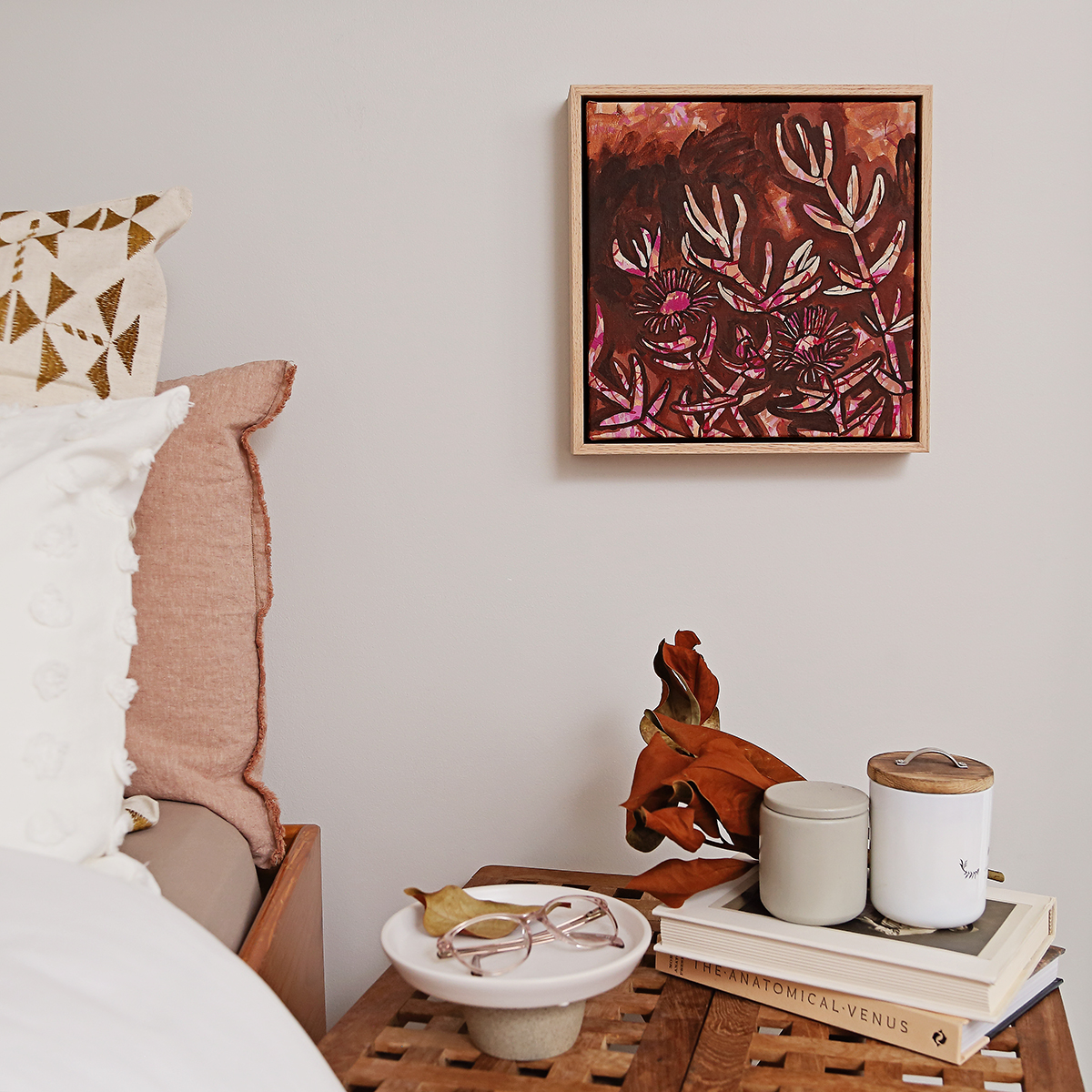 15 Pigface Moment Ii Smith & Brooks Art Abstract Landscape Floral Art Coastal Style Beach Interiors Ready To Hang Australian Art