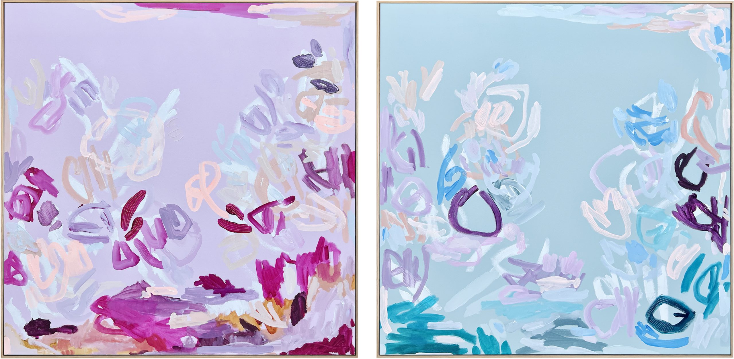 Diptych 2 Rebecca Koerting Modern Abstract Framesar Copy