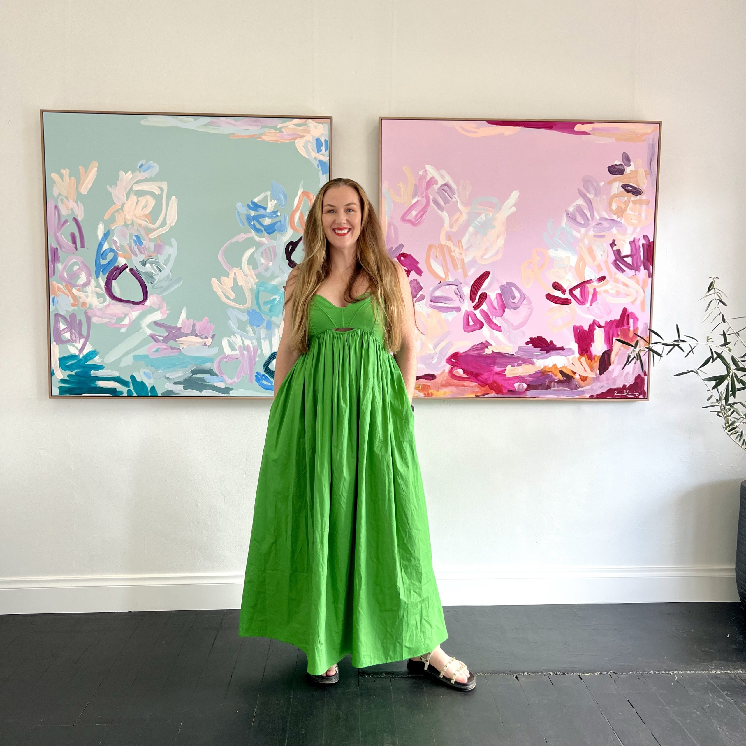 Rebecca Koerting Studio Diptych 2