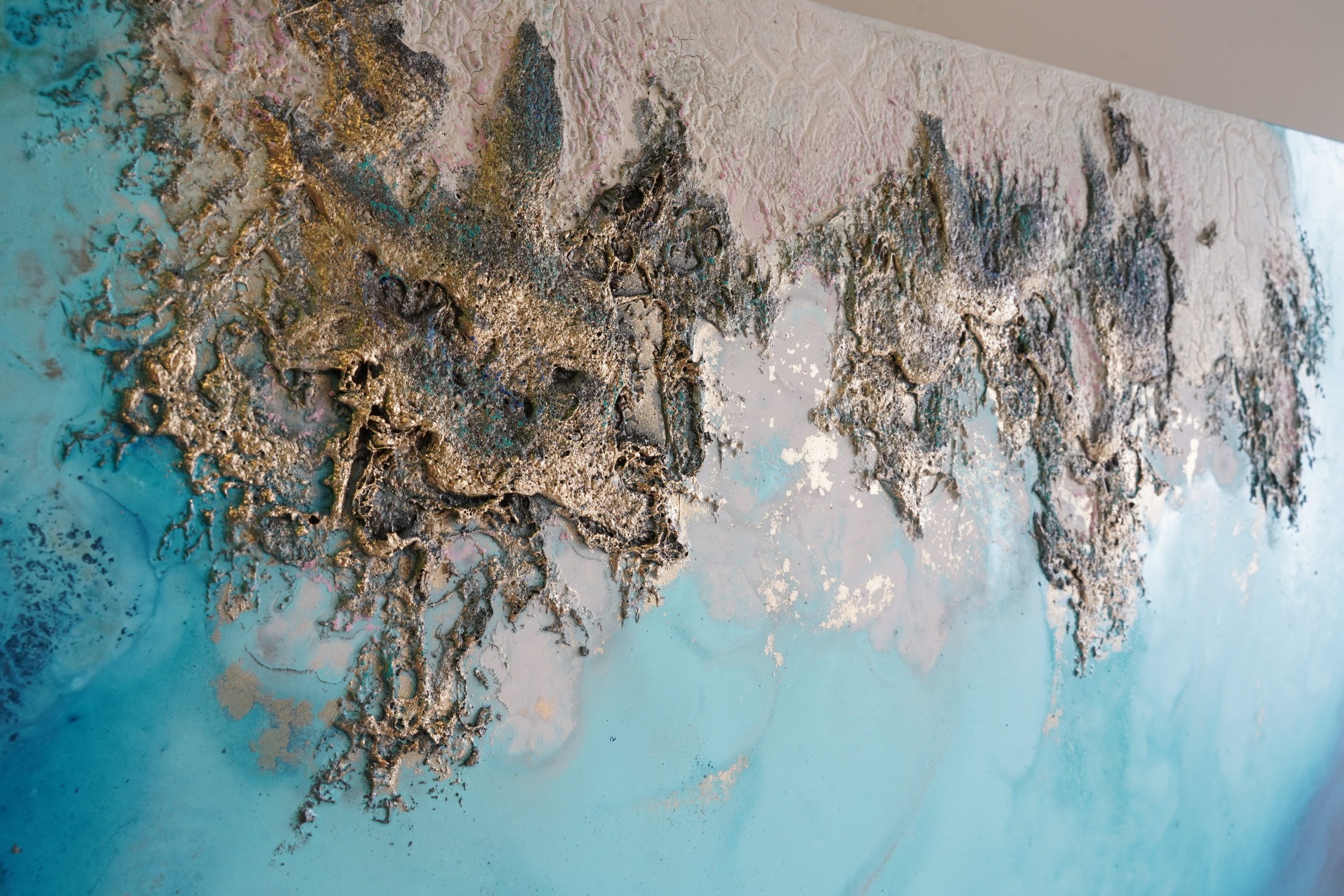 Blue Abstract Wall Art Petra Meikle De Vlasfile8