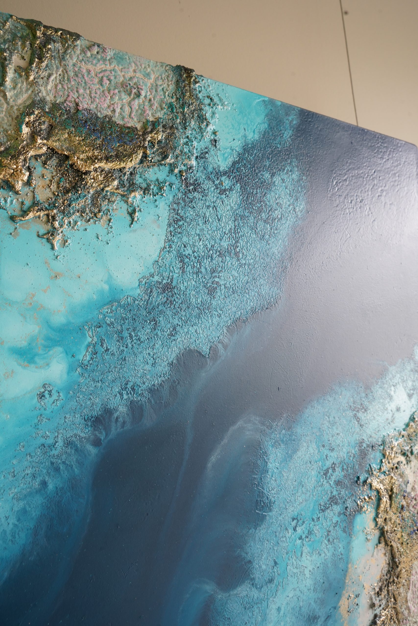 Blue Abstract Wall Art Petra Meikle De Vlasfile11