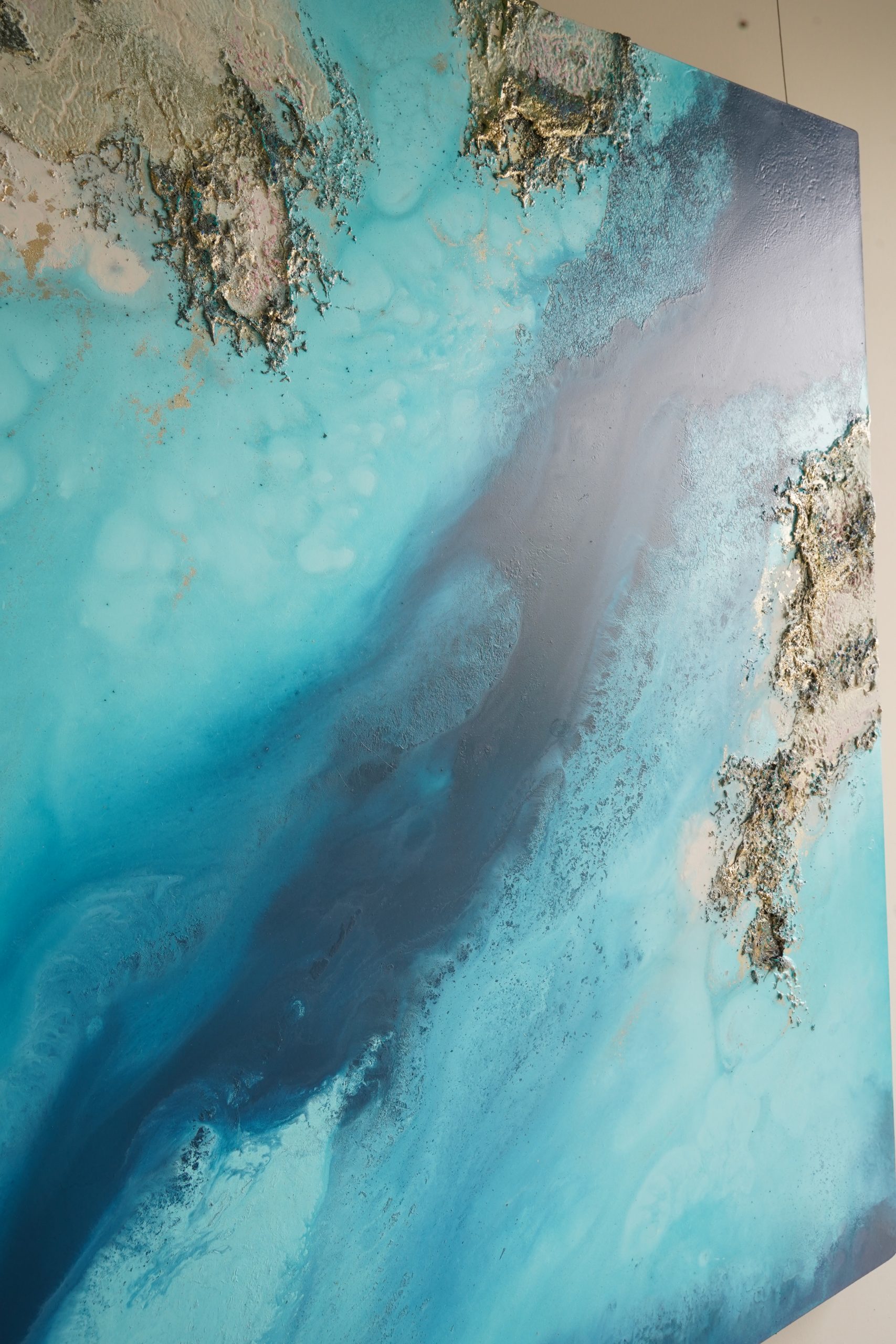 Blue Abstract Wall Art Petra Meikle De Vlasfile9