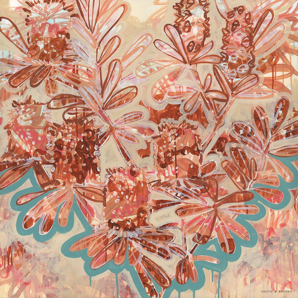 00 Coastal Banksia Form Ii Smith & Brooks Art Abstract Landscape Floral Art Coastal Style Beach Interiors Ready To Hang Australian Art