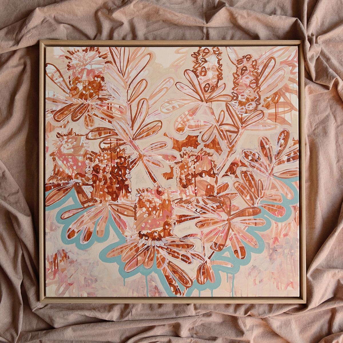 03 Coastal Banksia Form Ii Smith & Brooks Art Abstract Landscape Floral Art Coastal Style Beach Interiors Ready To Hang Australian Art