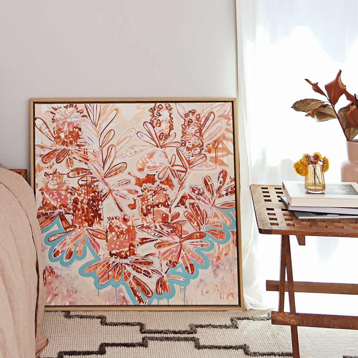 14 Coastal Banksia Form Ii Smith & Brooks Art Abstract Landscape Floral Art Coastal Style Beach Interiors Ready To Hang Australian Art