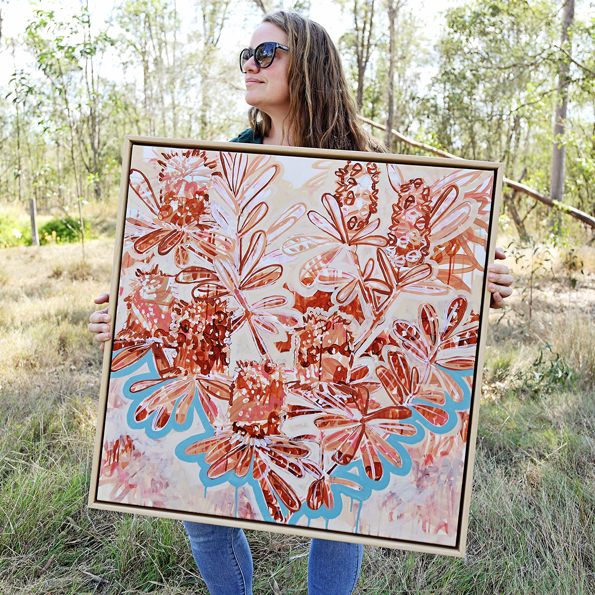 17 Coastal Banksia Form Ii Smith & Brooks Art Abstract Landscape Floral Art Coastal Style Beach Interiors Ready To Hang Australian Art