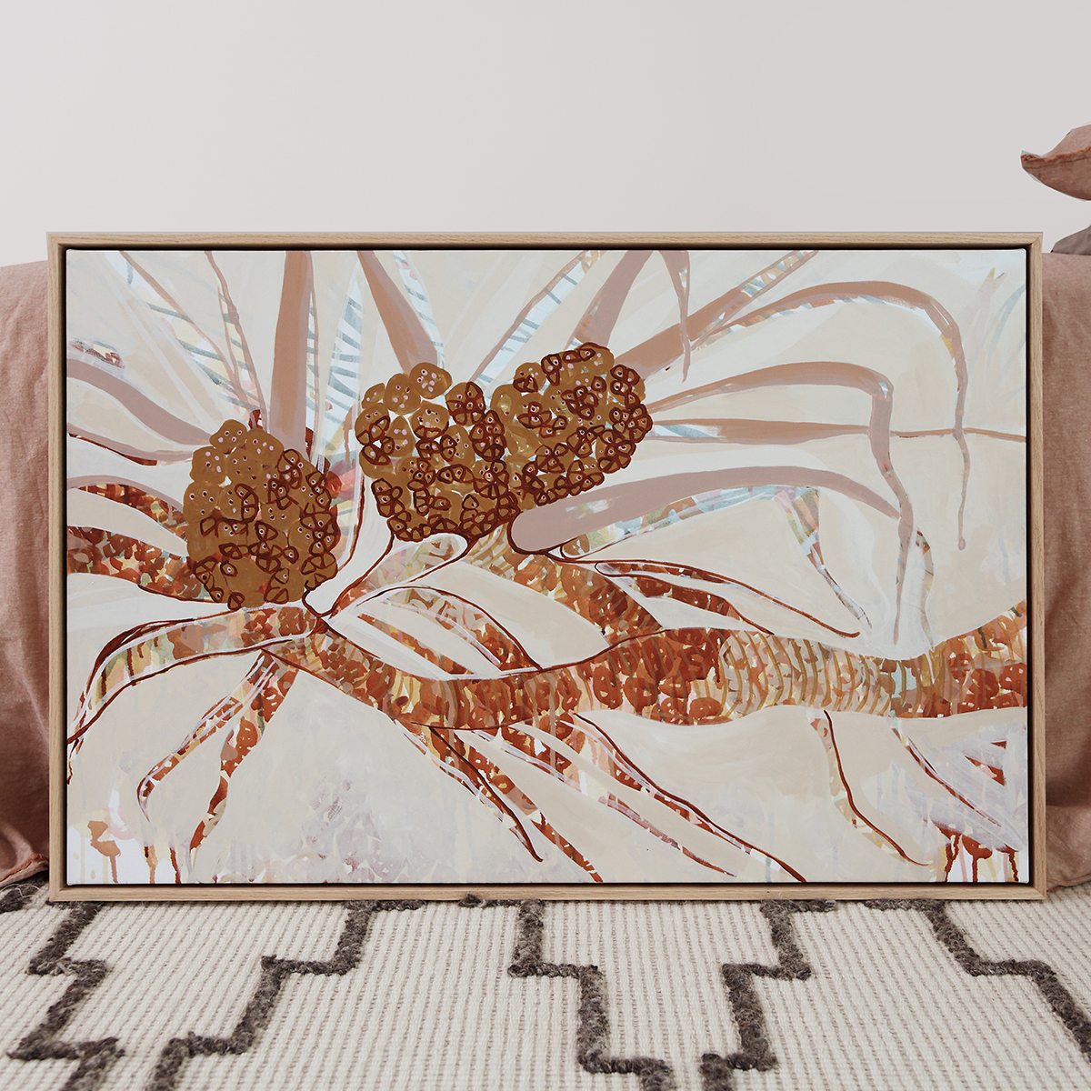 11 Pandanus Moment I Smith & Brooks Art Abstract Landscape Floral Art Coastal Style Beach Interiors Ready To Hang Australian Art