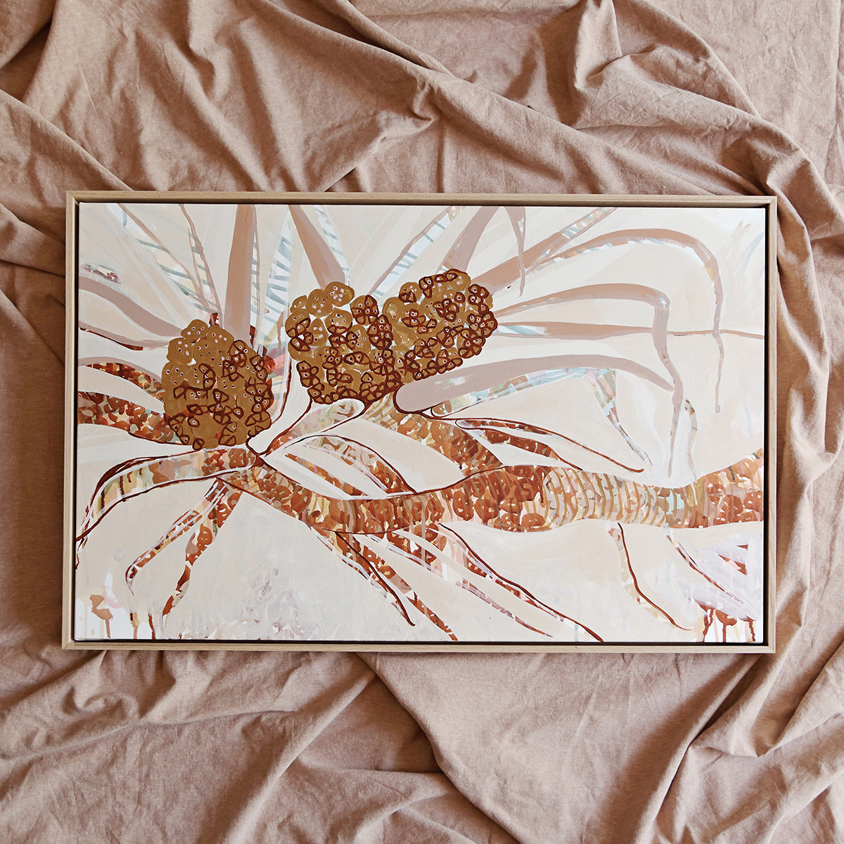 13 Pandanus Moment I Smith & Brooks Art Abstract Landscape Floral Art Coastal Style Beach Interiors Ready To Hang Australian Art